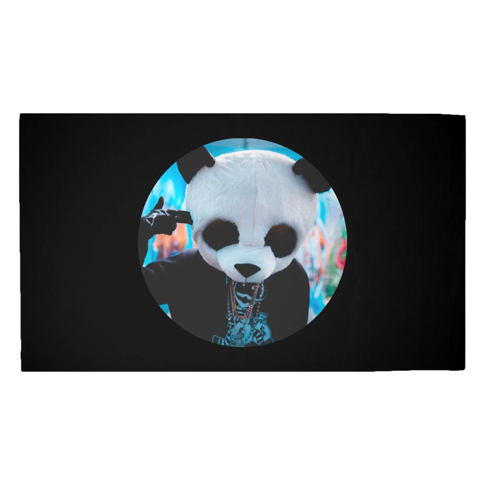 Ghetto Panda Woven Rug - Medium