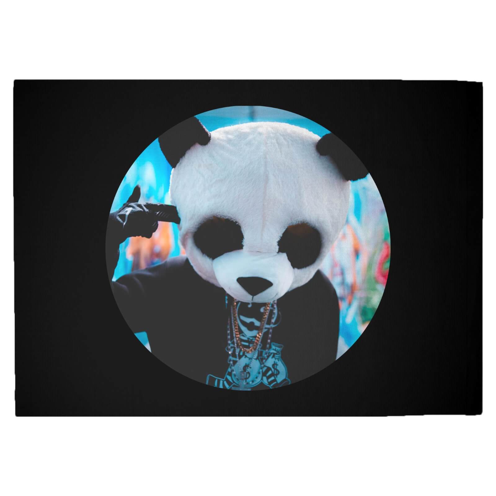 Ghetto Panda Woven Rug - Large