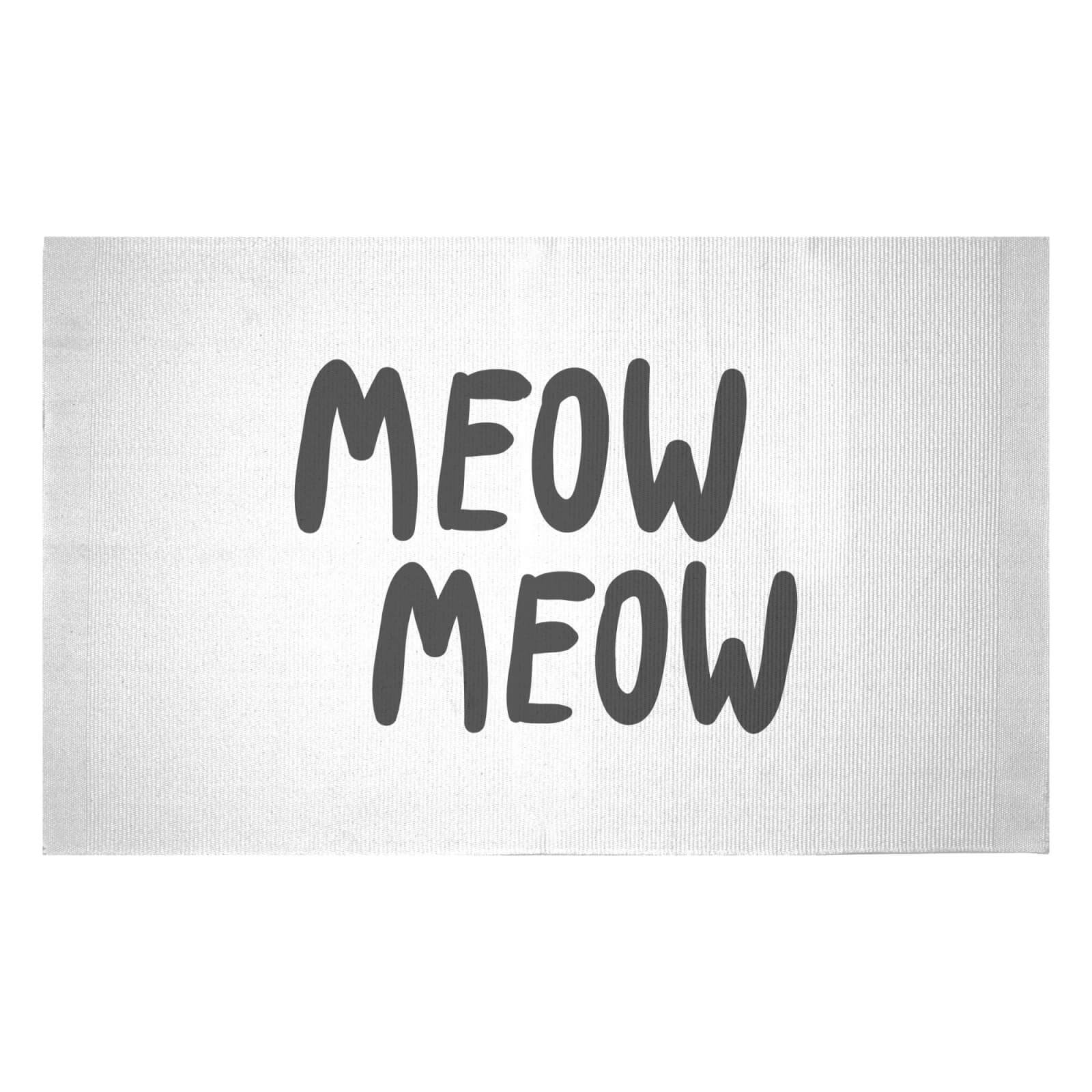 Meow Meow Woven Rug - Small