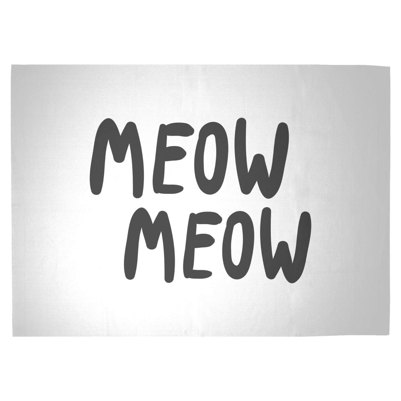 Meow Meow Woven Rug - Large