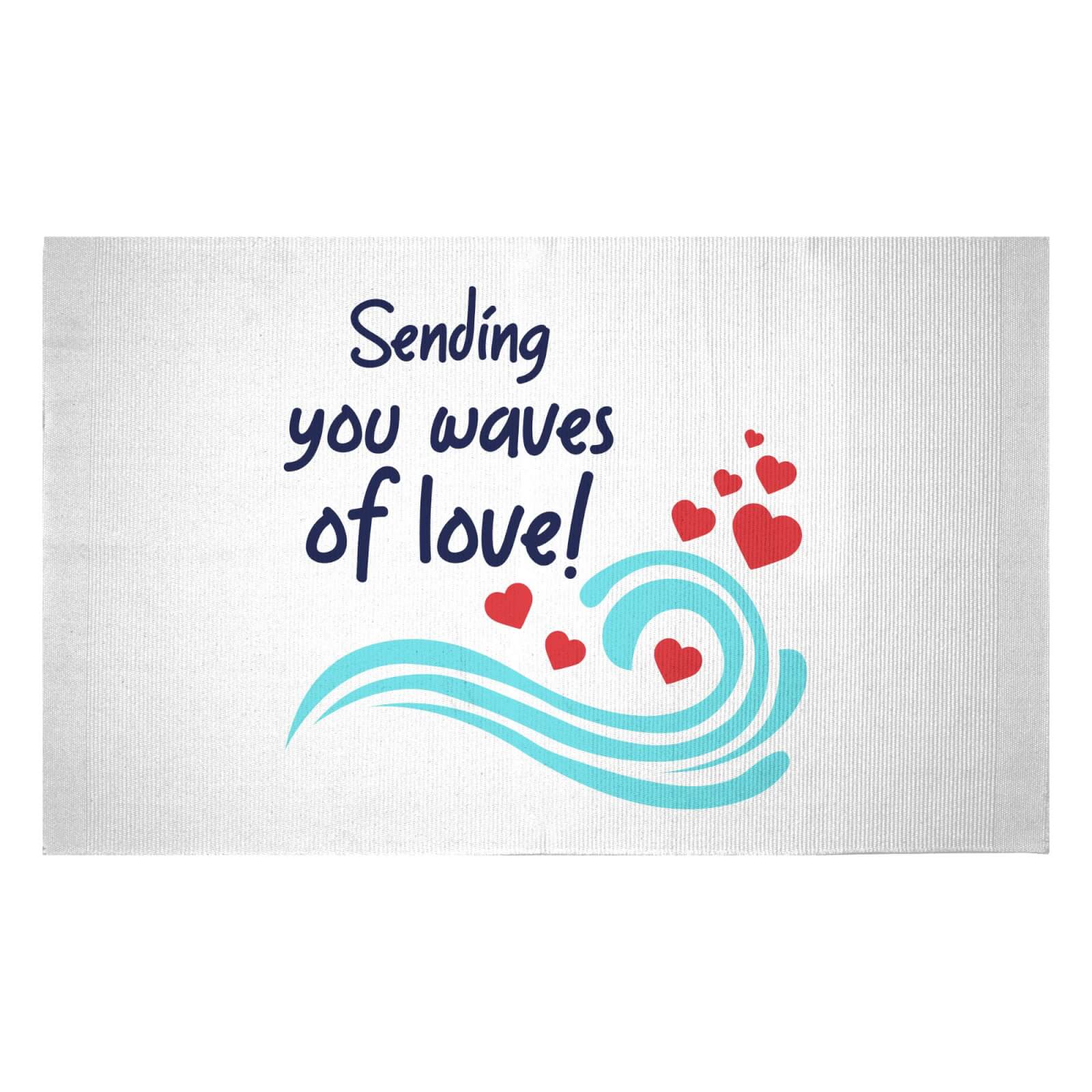 Sending You Waves Of Love! Woven Rug - Small