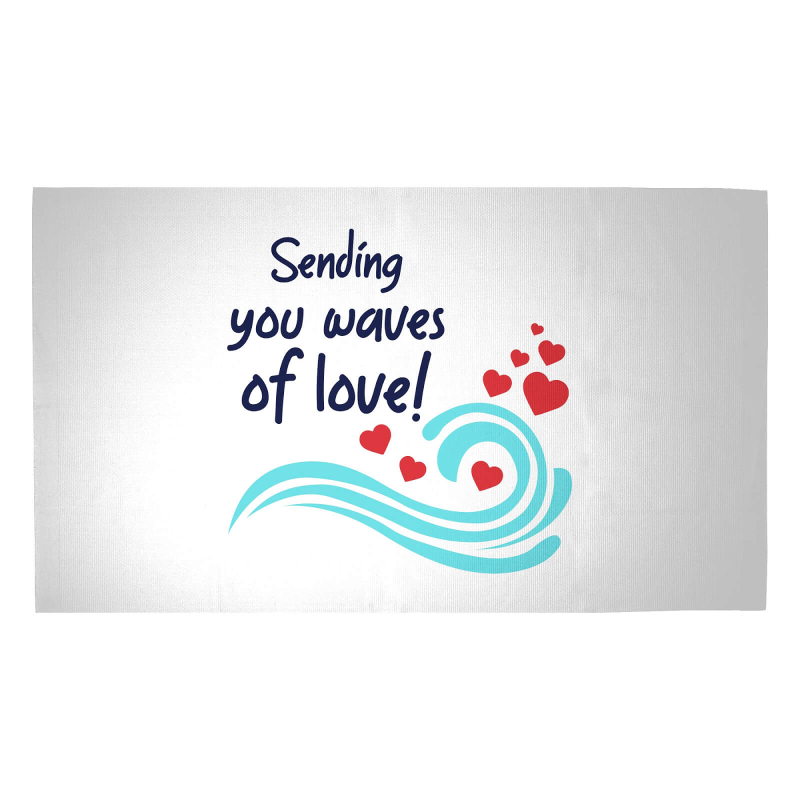 Sending You Waves Of Love! Woven Rug - Medium