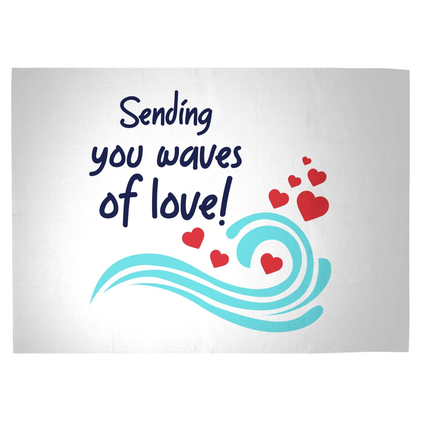 Sending You Waves Of Love! Woven Rug - Large