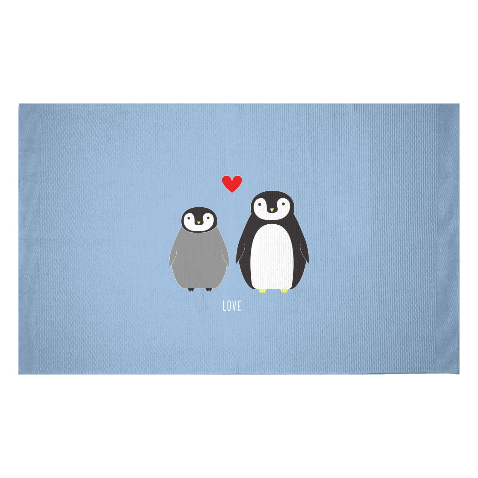 Penguin Love Woven Rug - Small