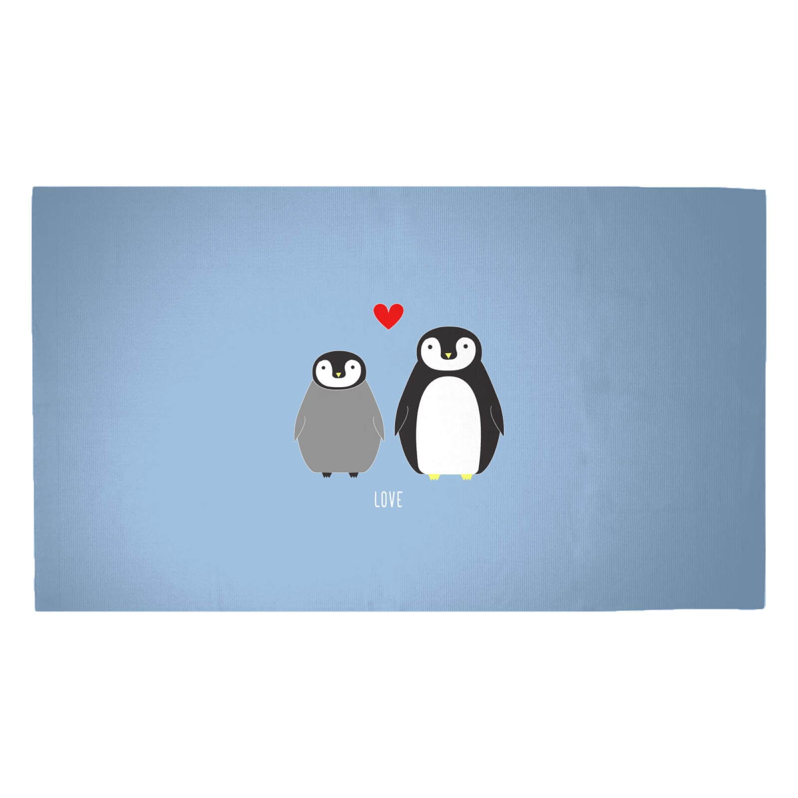 Penguin Love Woven Rug - Medium