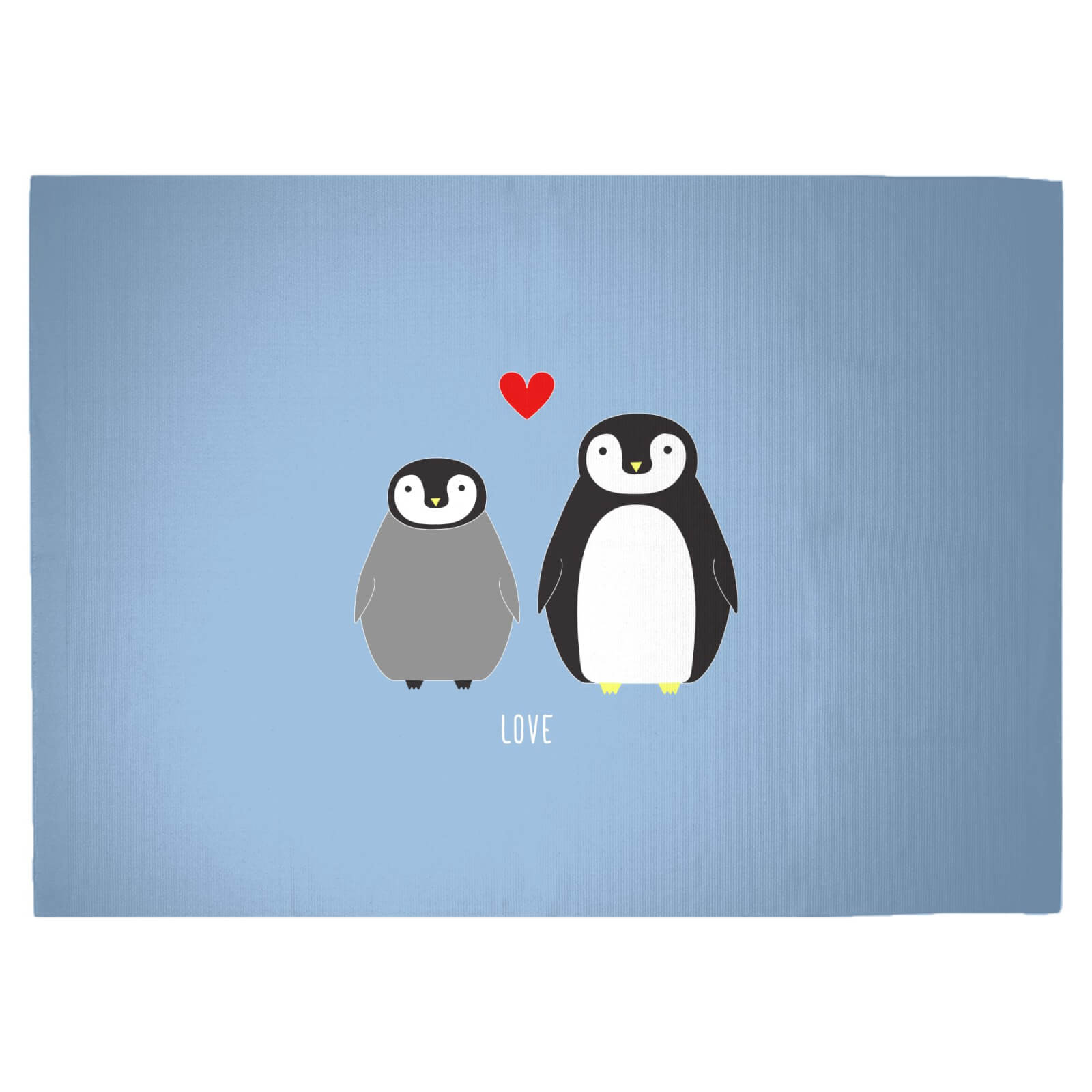 Penguin Love Woven Rug - Large