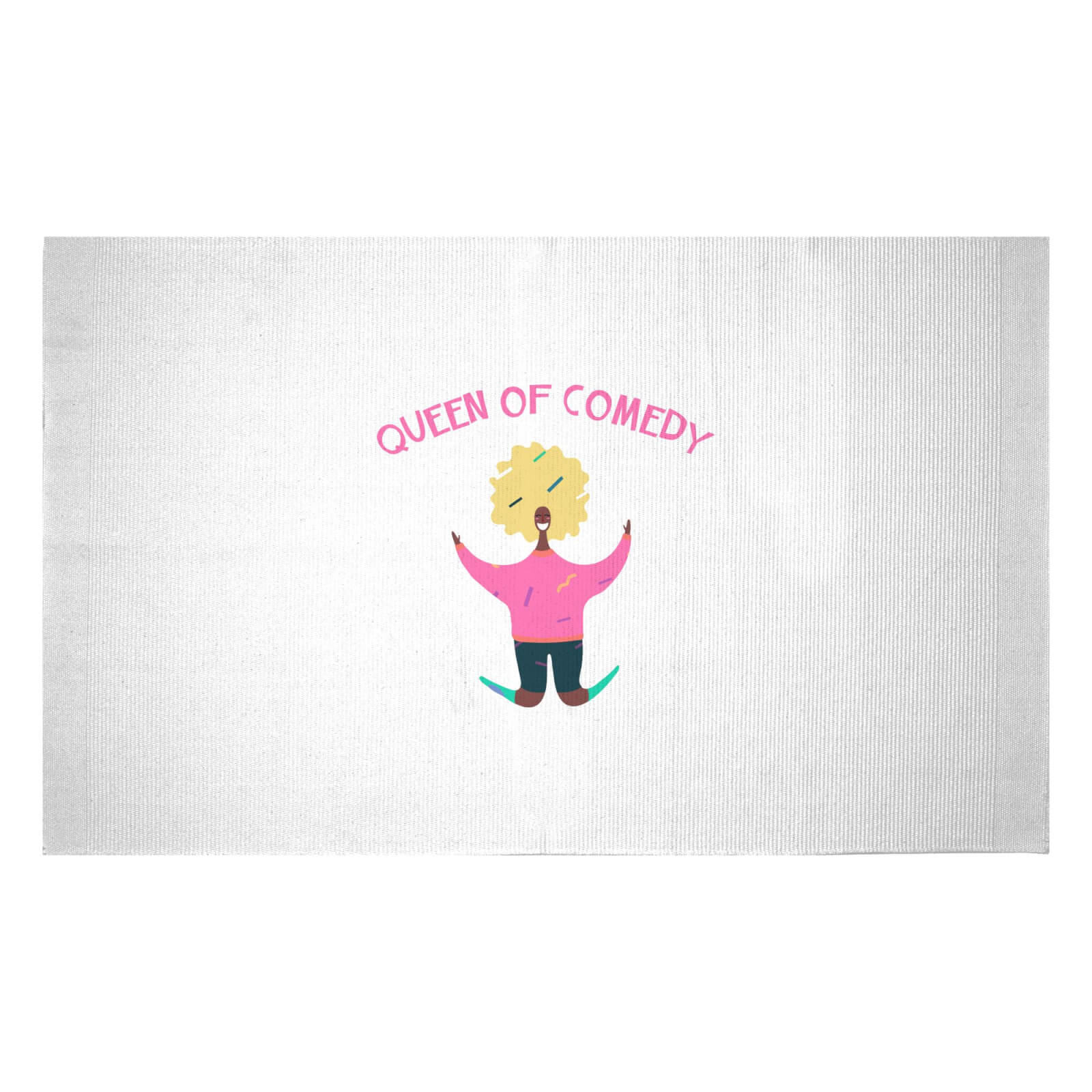 Queen Of Comedy Woven Rug - Small