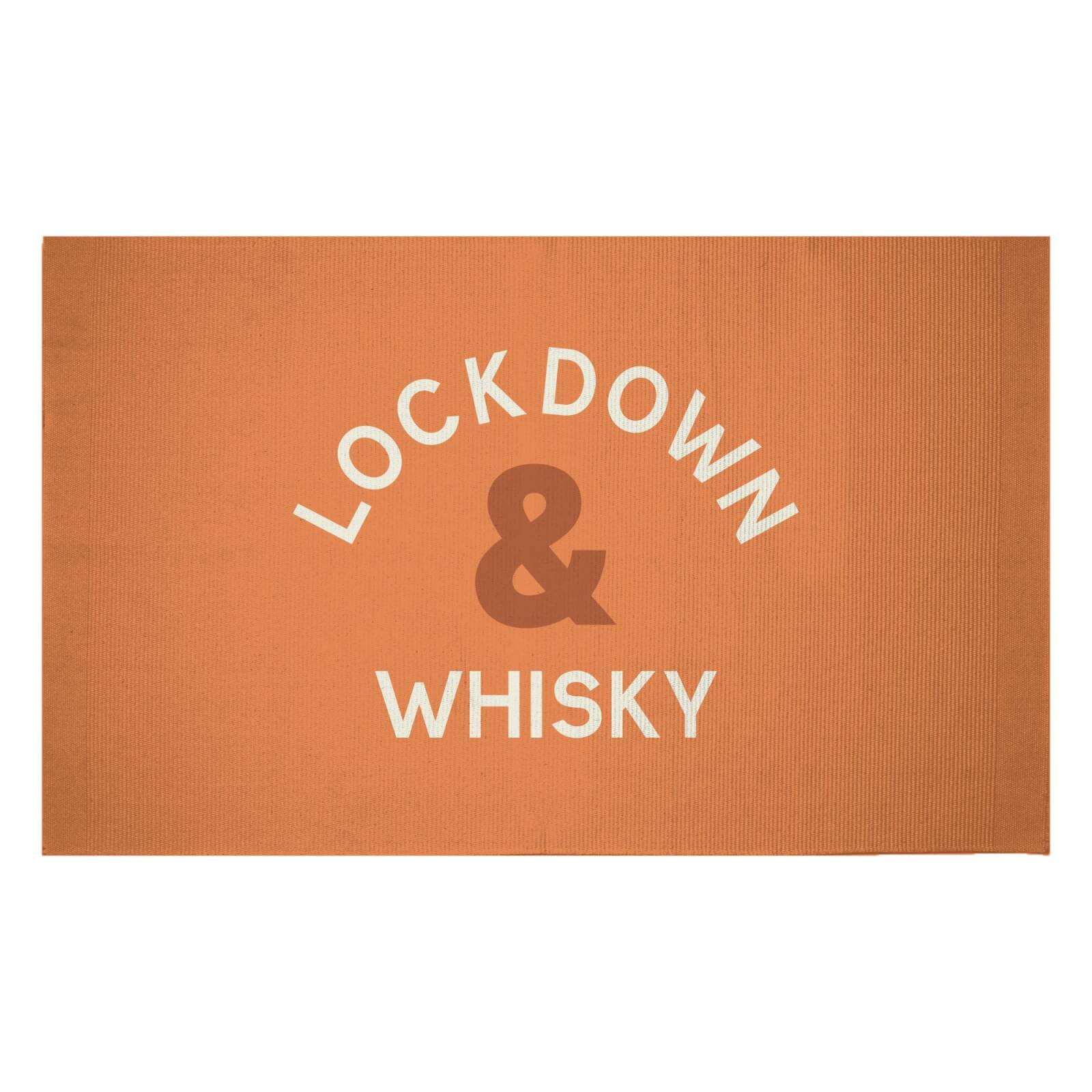 Lockdown & Whisky Woven Rug - Small