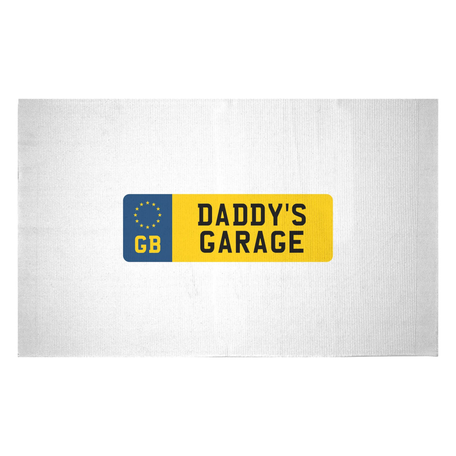 Daddy's Garage Woven Rug - Small
