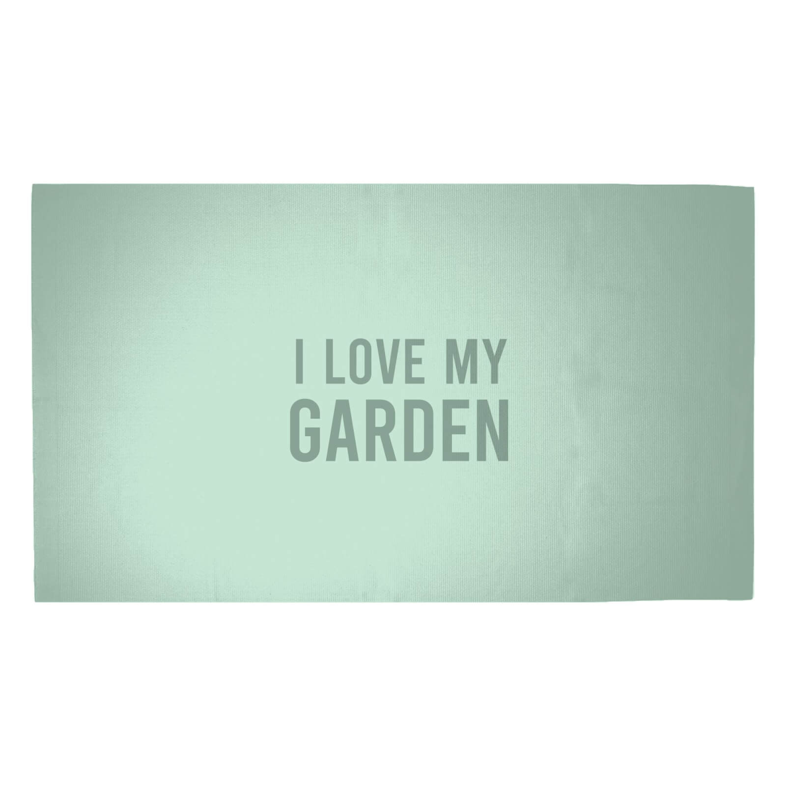 I Love My Garden Woven Rug - Medium