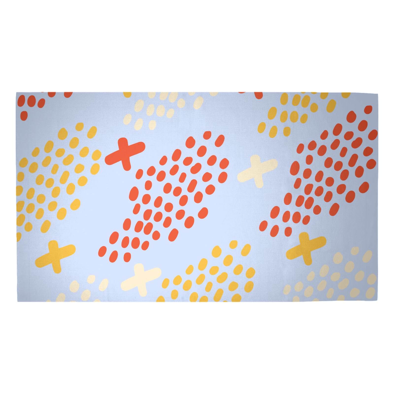 Dots And Crosses Woven Rug - Medium