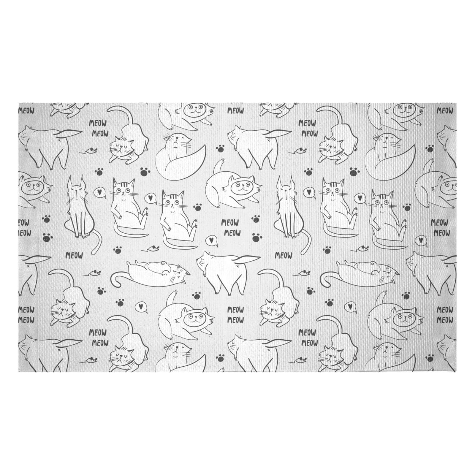 Kitty Cat Woven Rug - Small