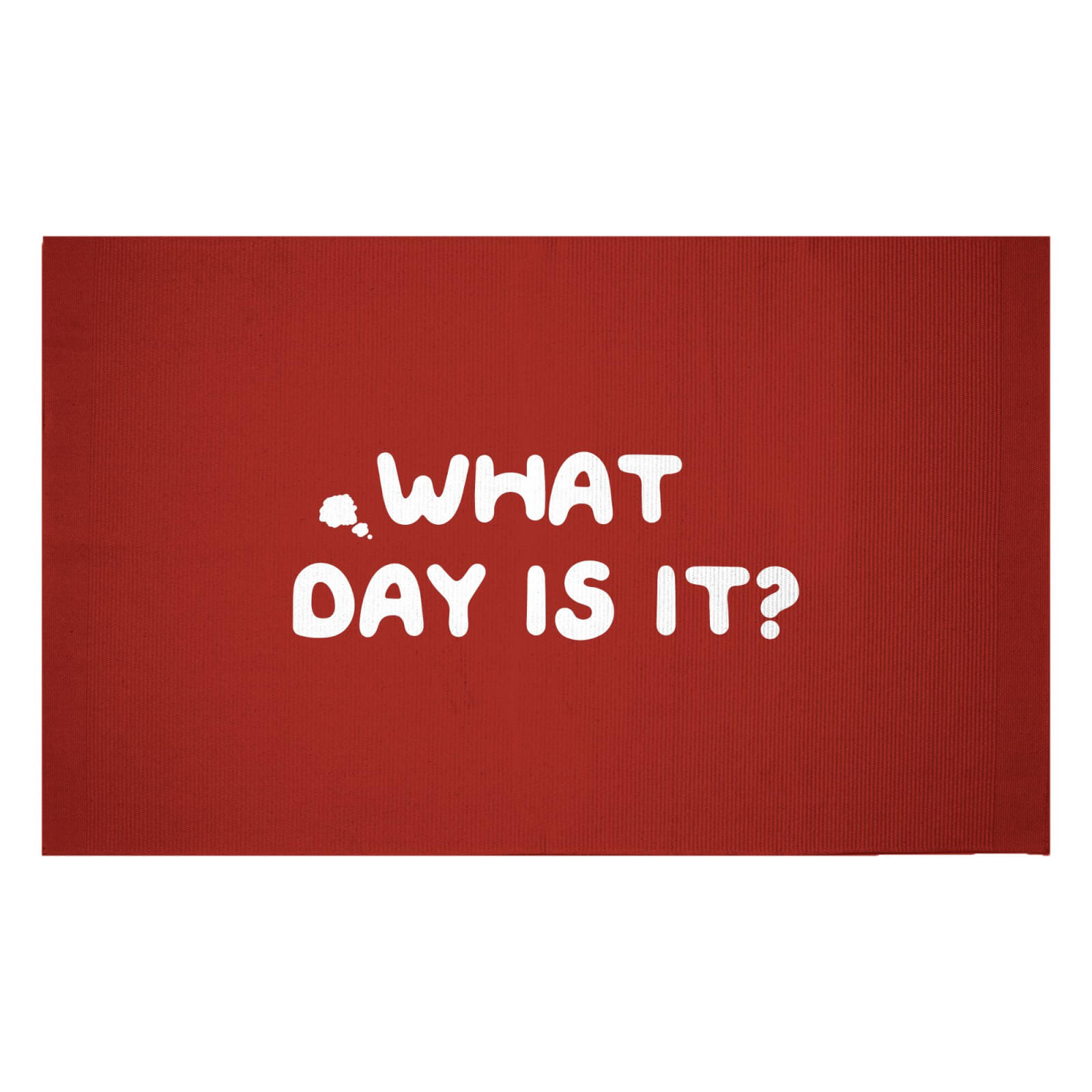 What Day Is It? Woven Rug - Small