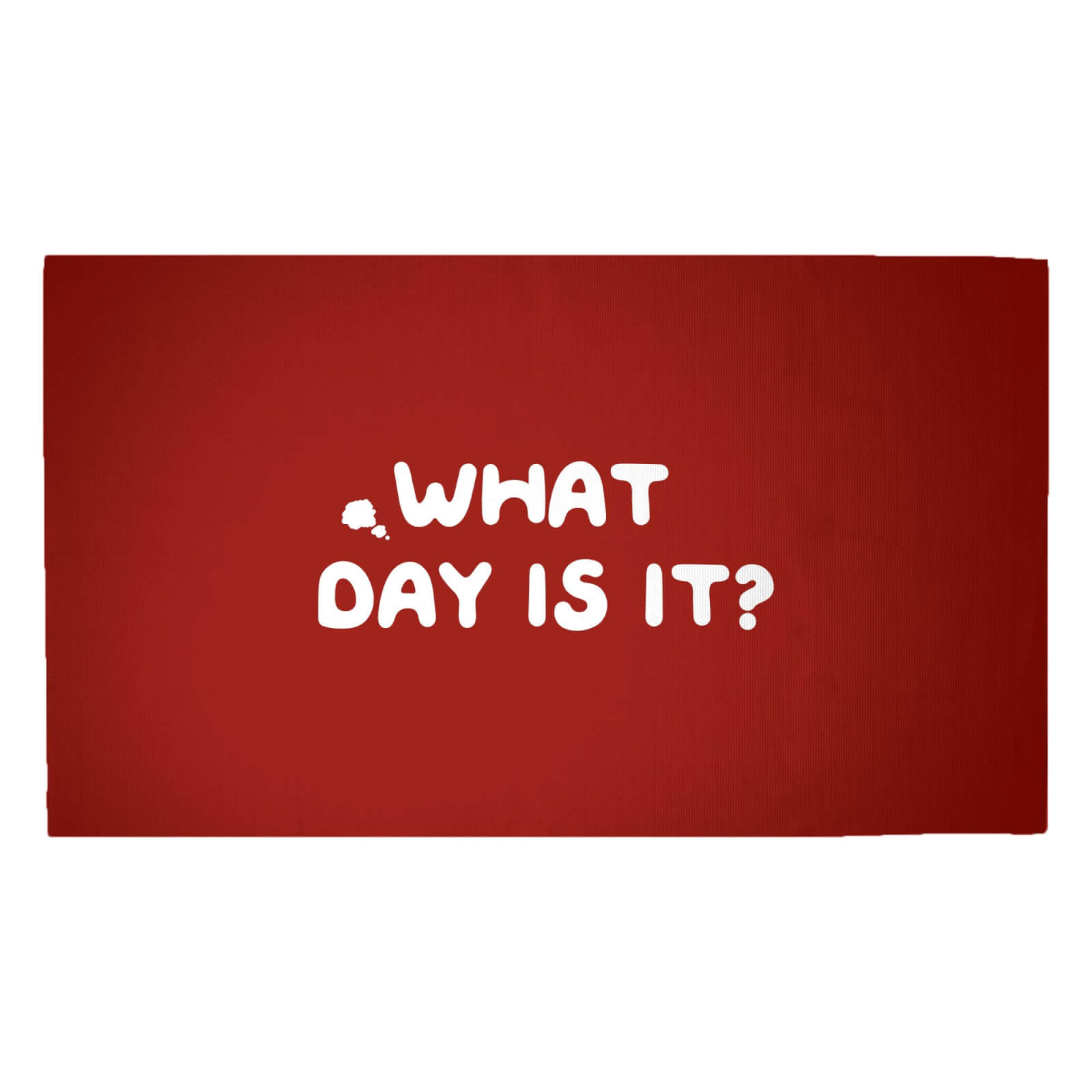What Day Is It? Woven Rug - Medium