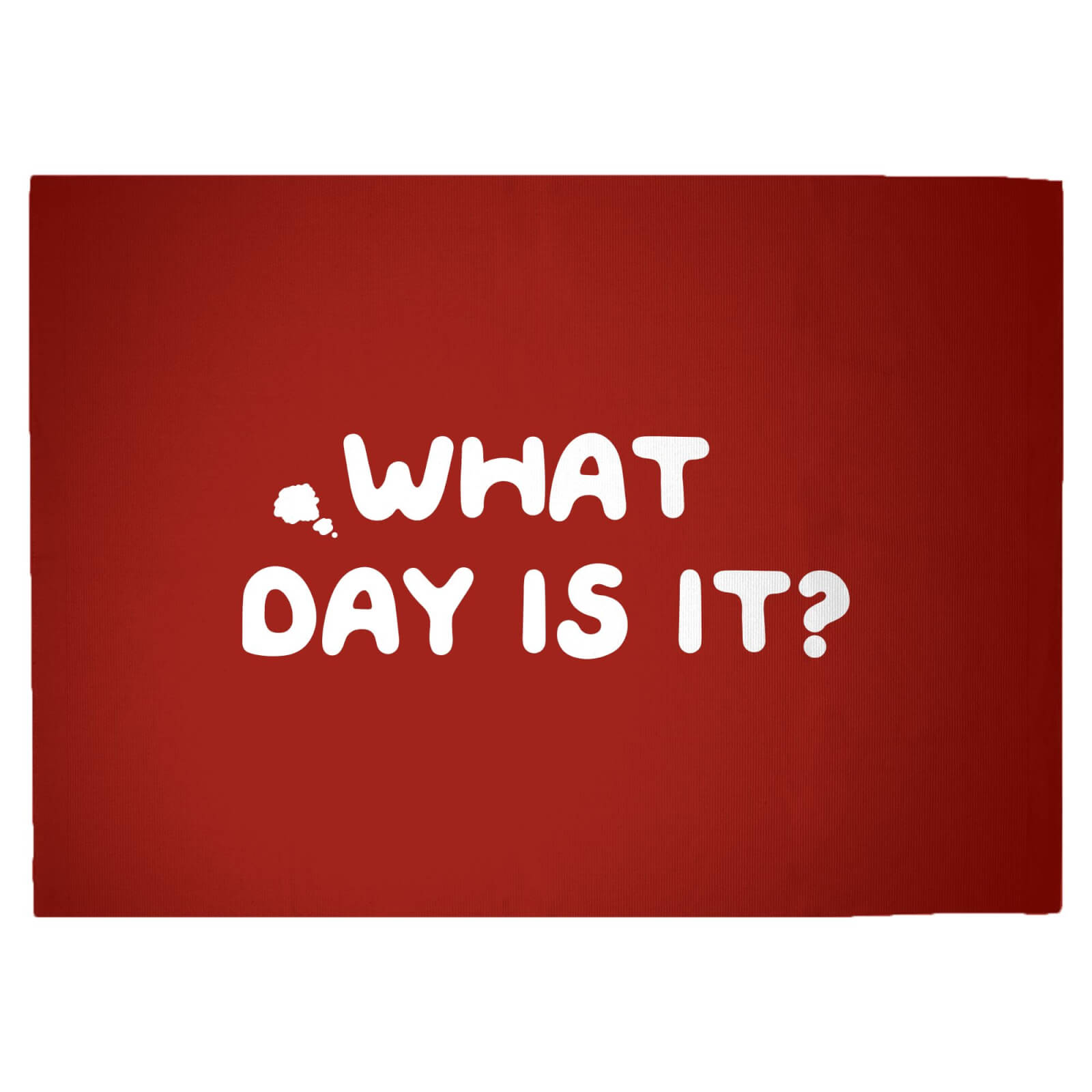 What Day Is It? Woven Rug - Large