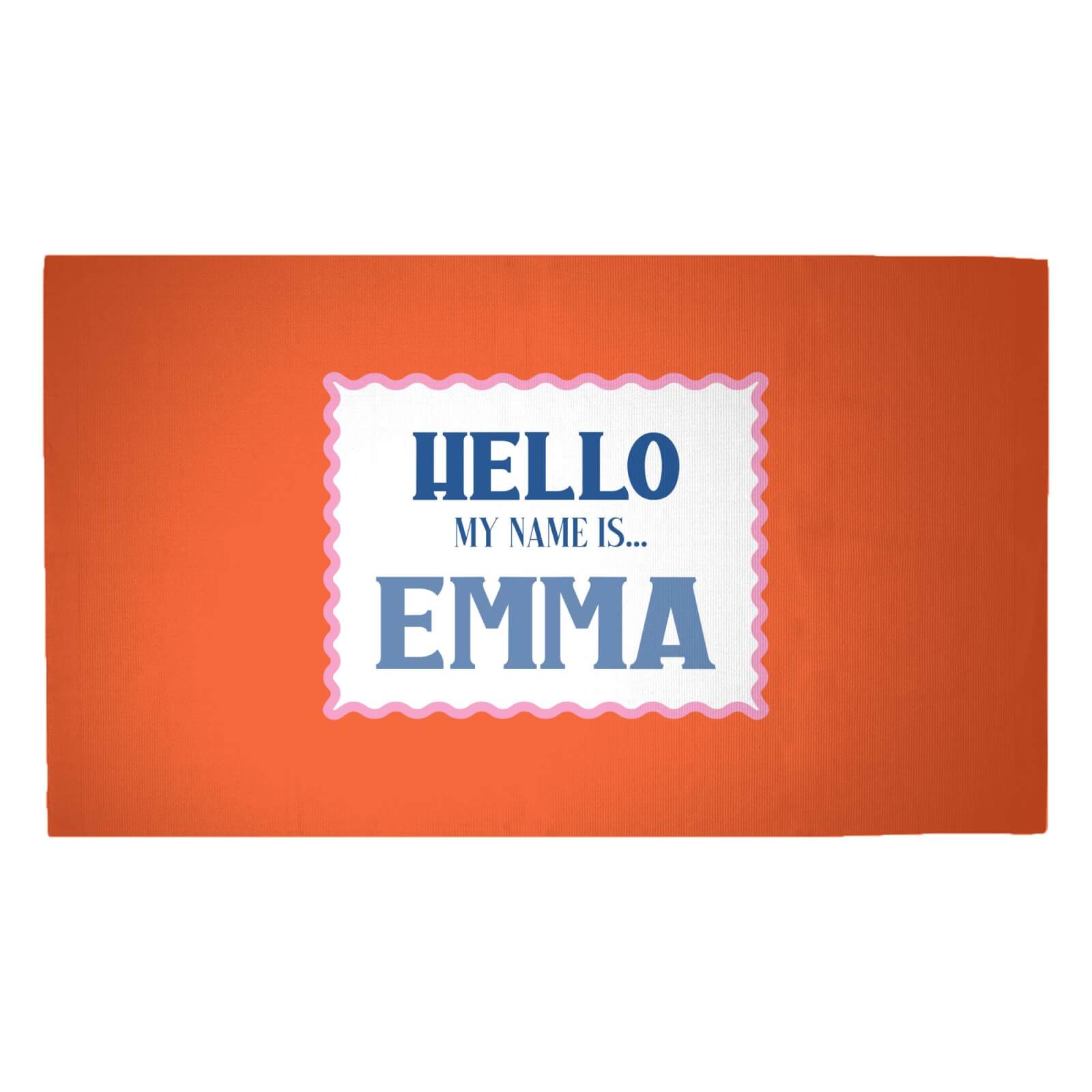 Hello, My Name Is Emma Woven Rug - Medium