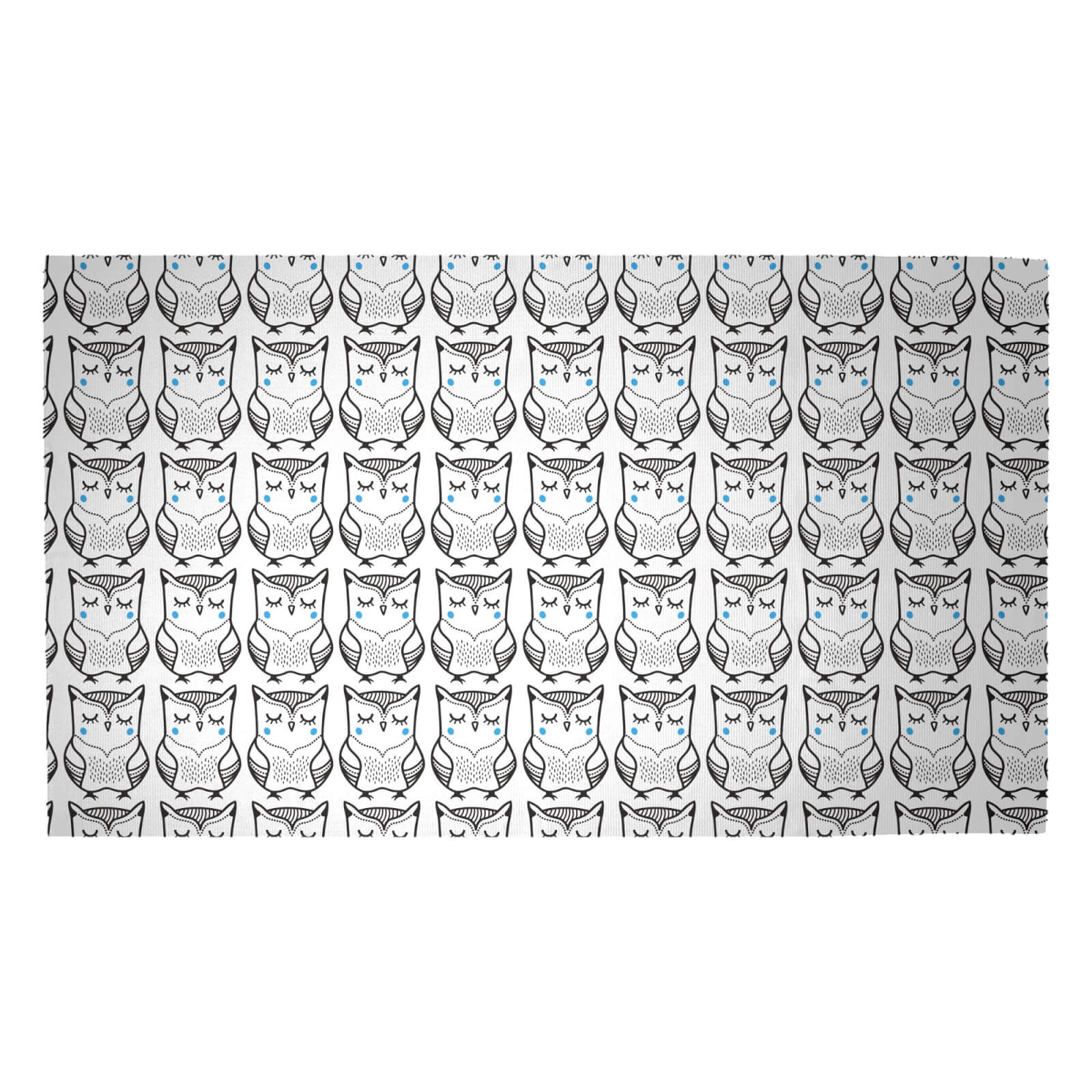 Blushing Owl Woven Rug - Medium