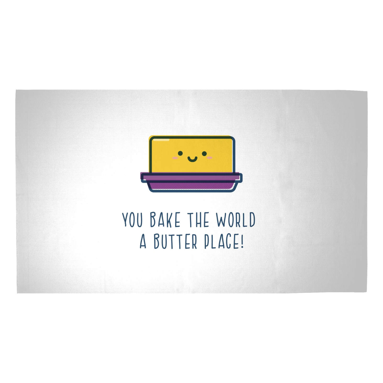 You Bake The World A Butter Place! Woven Rug - Medium