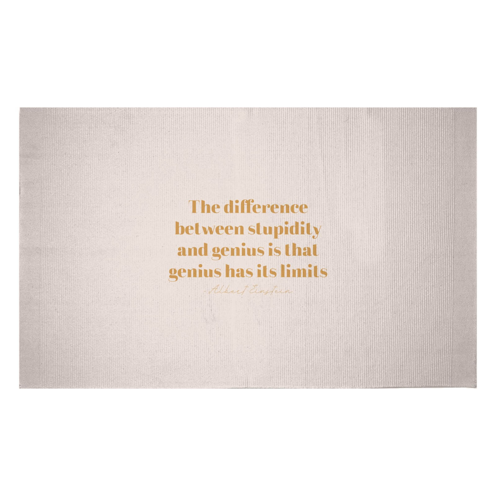 The Difference Between Stupidity And Genius Woven Rug - Small
