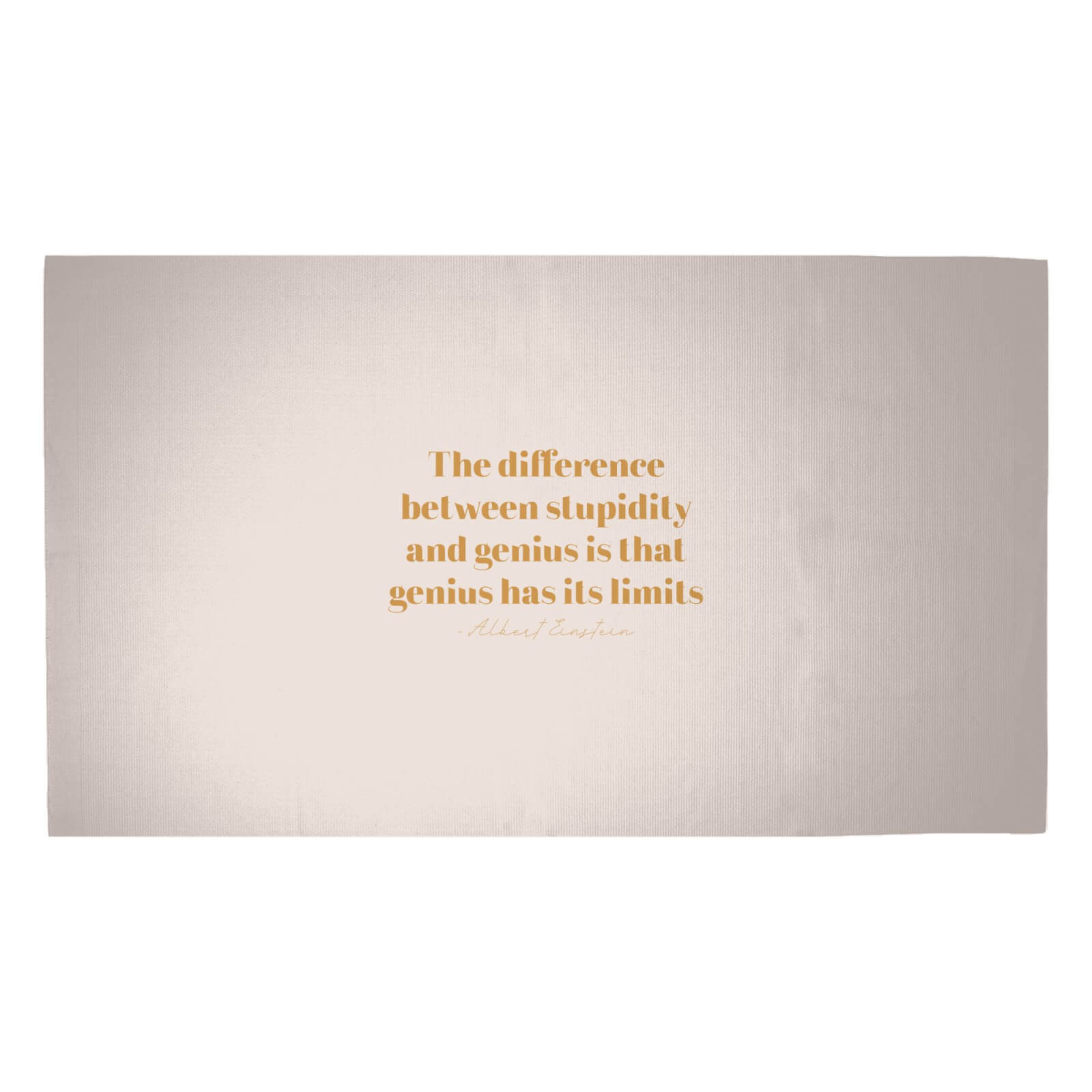 The Difference Between Stupidity And Genius Woven Rug - Medium