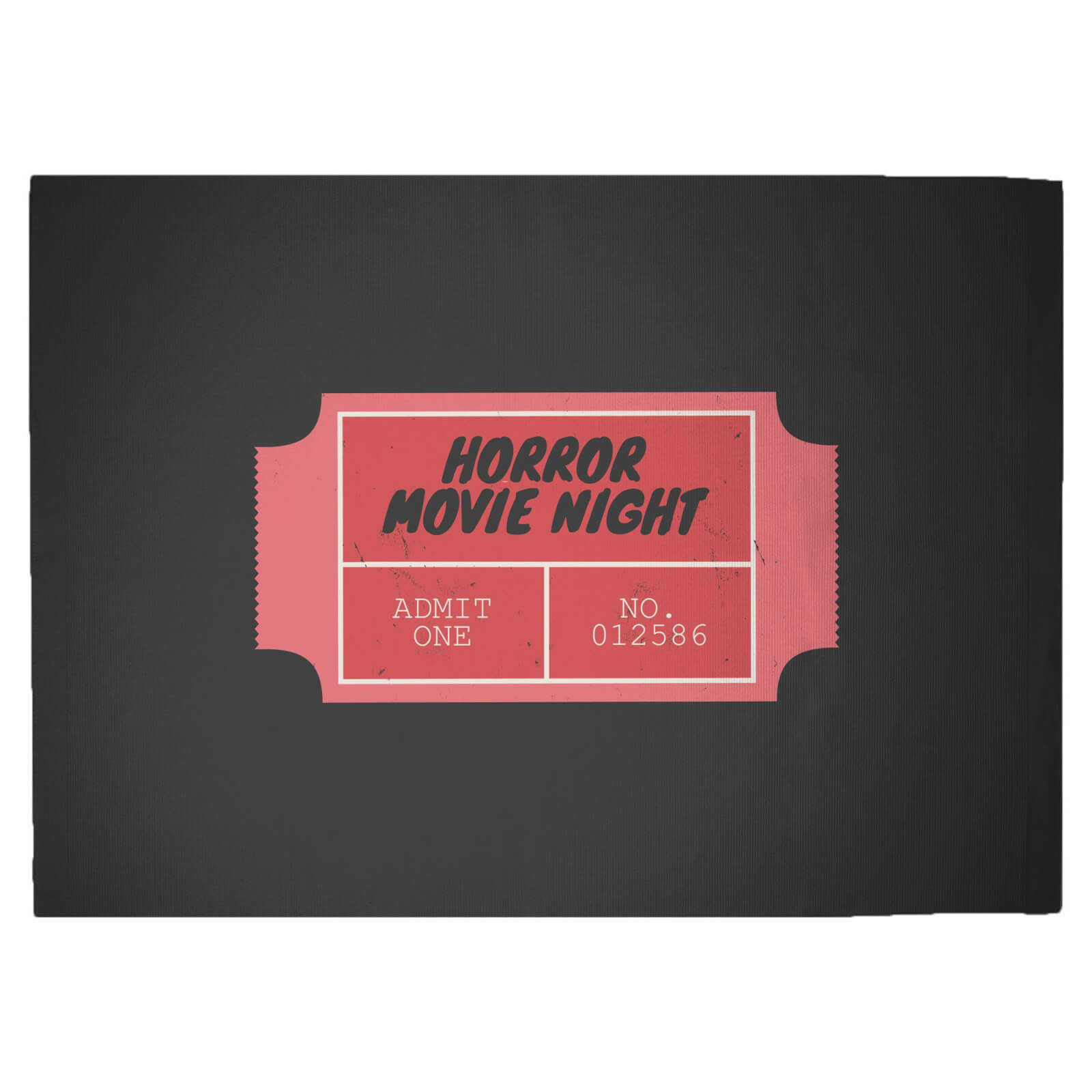 Horror Movie Night Woven Rug - Large