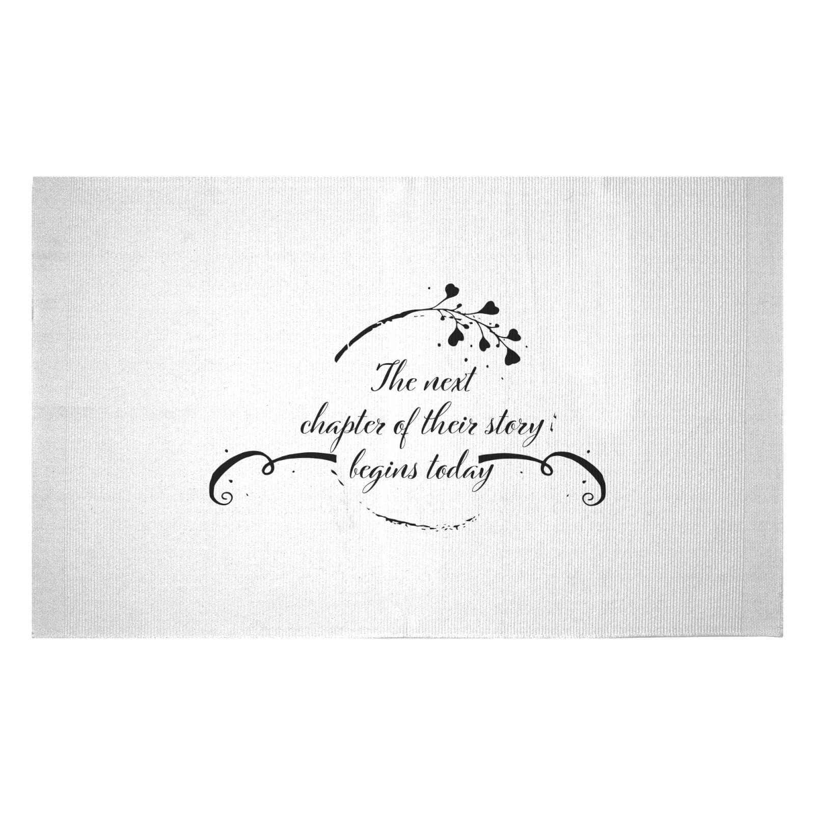 The Next Chapter Of Their Story Starts Today Woven Rug - Small