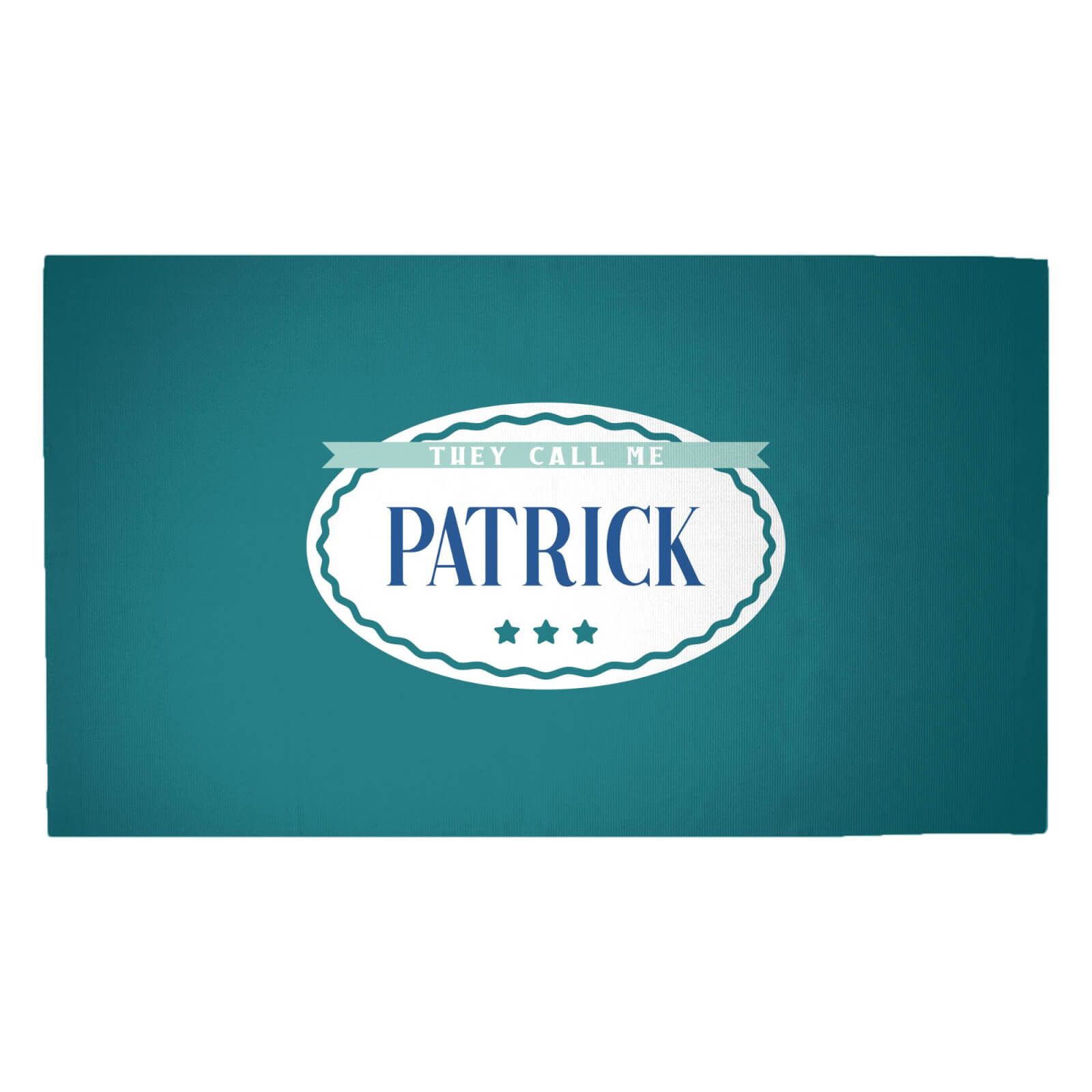 They Call Me Patrick Woven Rug - Medium