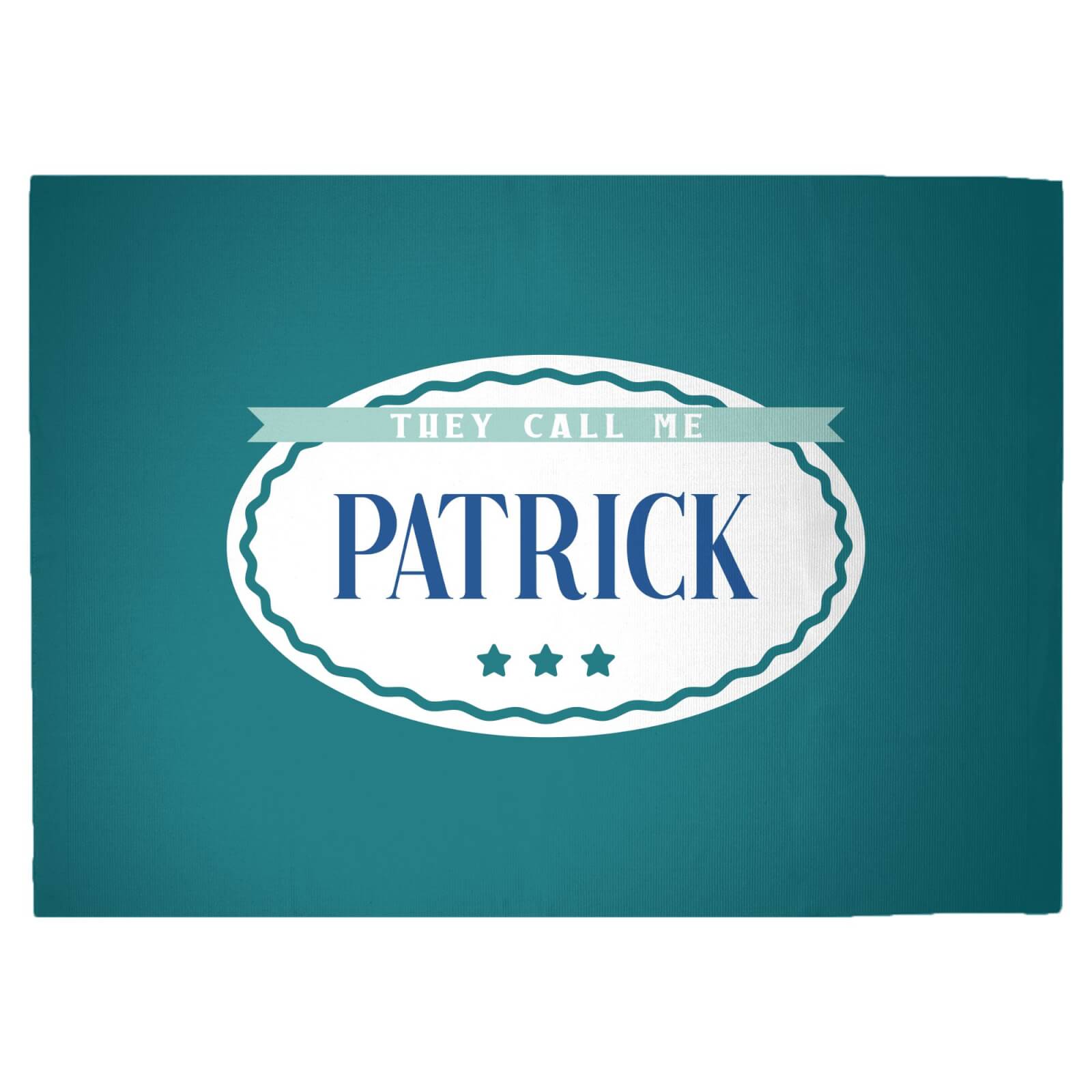 They Call Me Patrick Woven Rug - Large