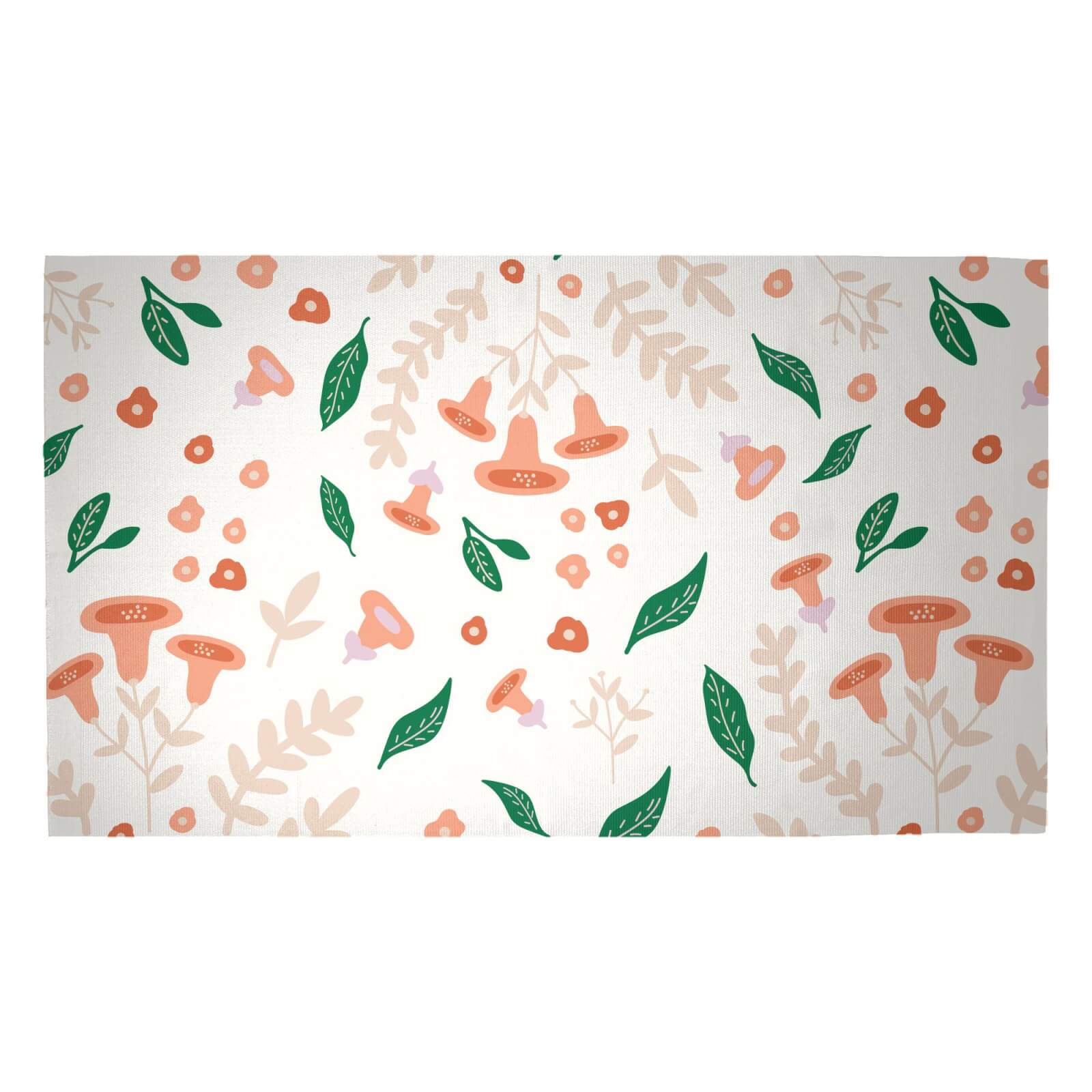 Bells And Leaves Woven Rug - Medium