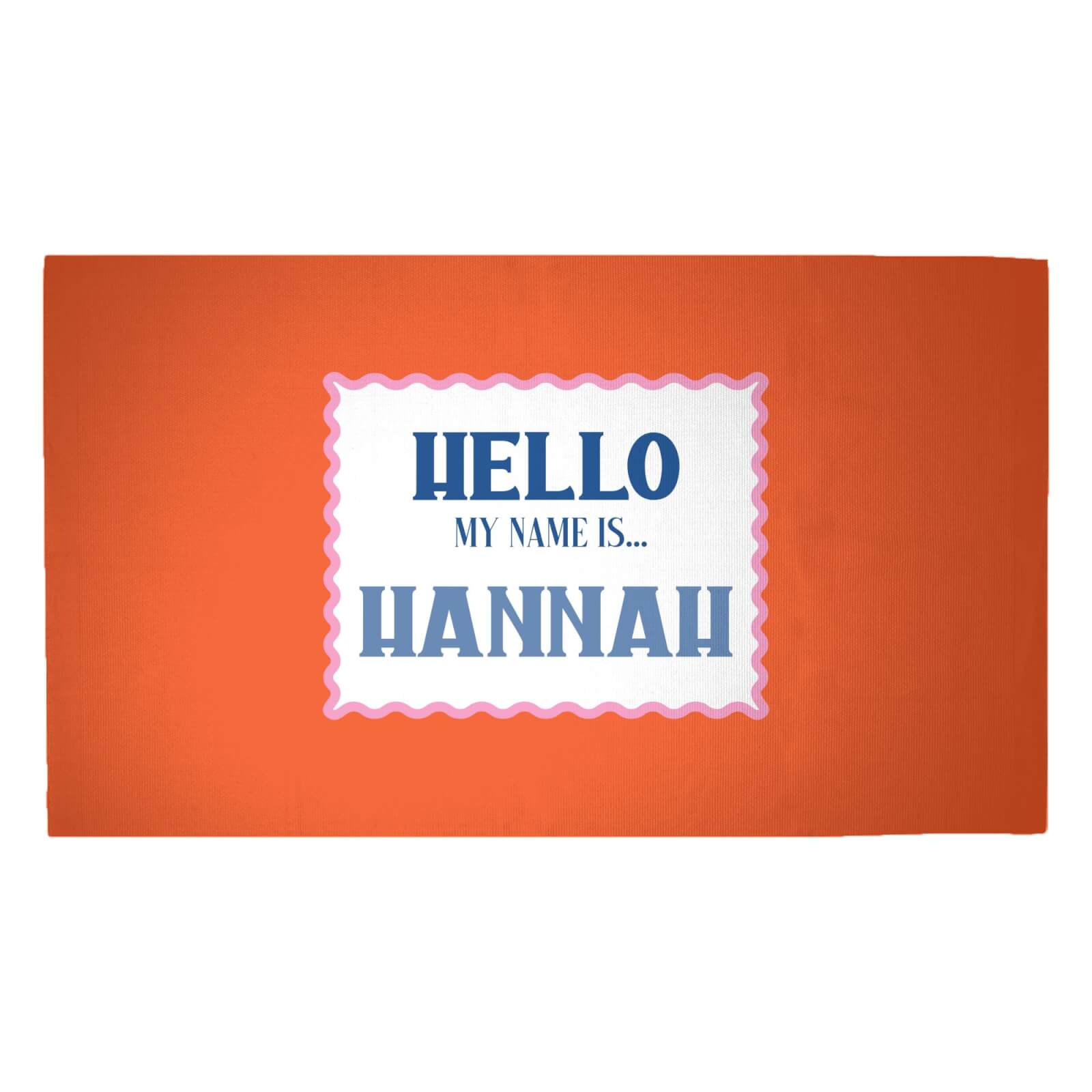 Hello, My Name Is Hannah Woven Rug - Medium