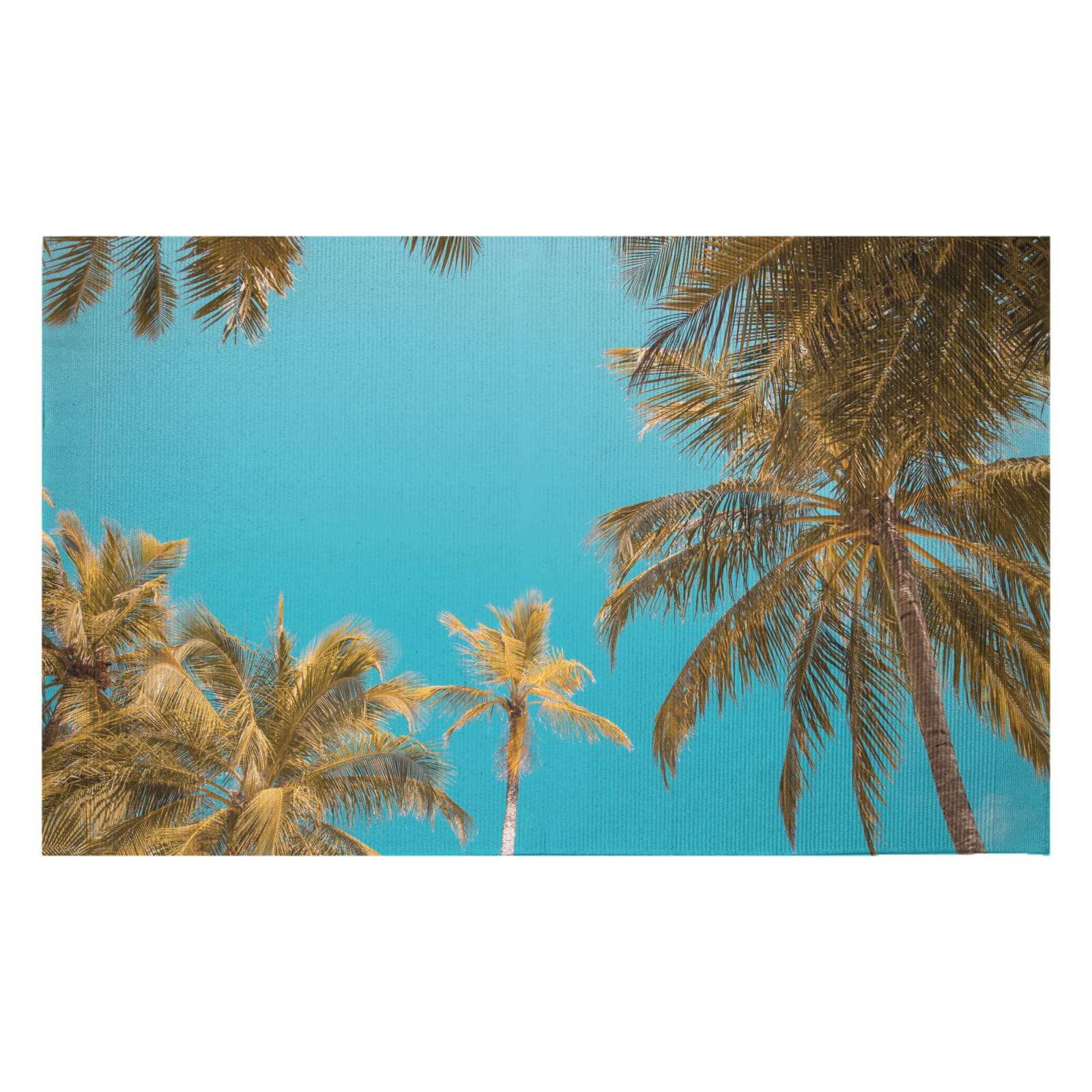 Palm Trees Woven Rug - Small