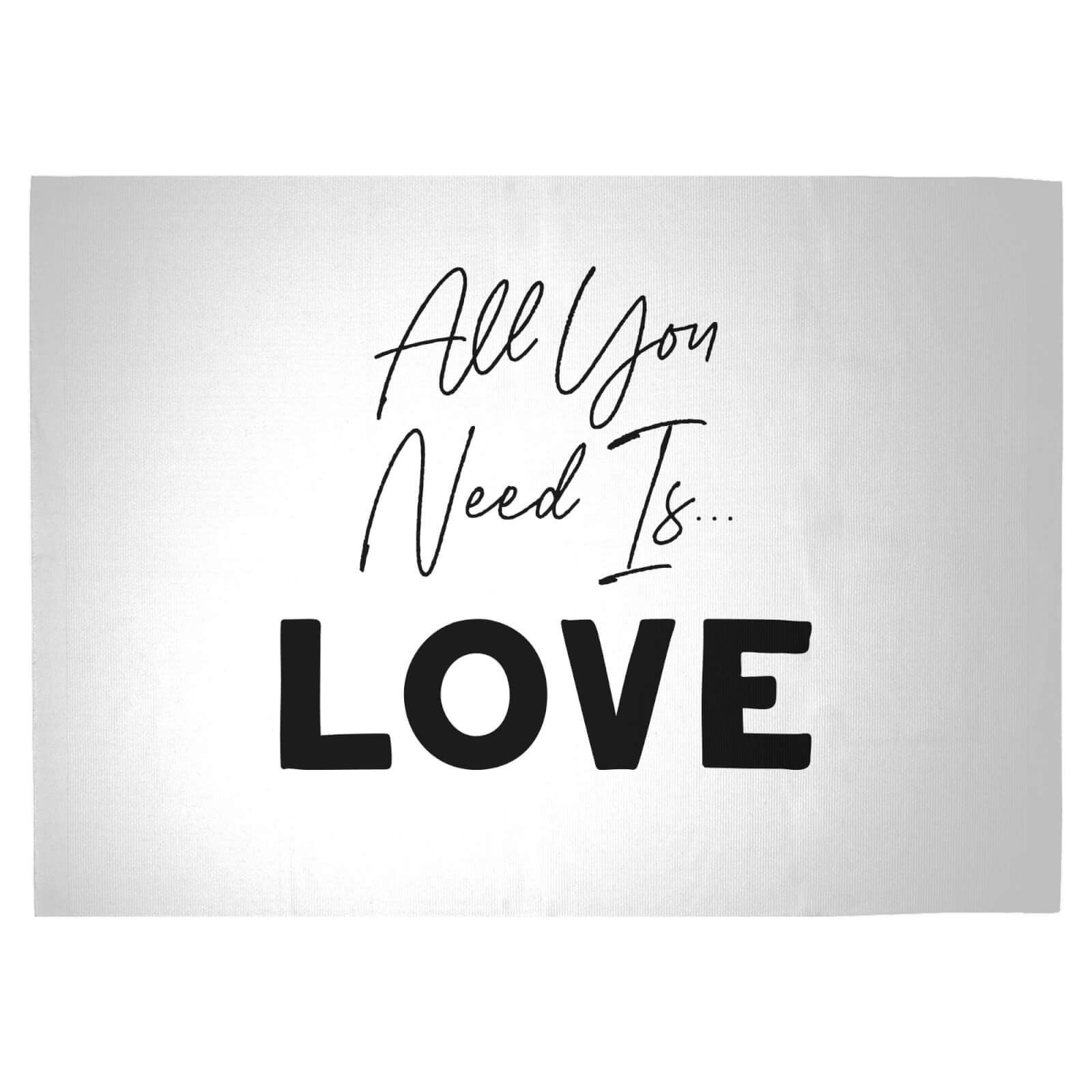 All You Need Is Love Woven Rug - Large