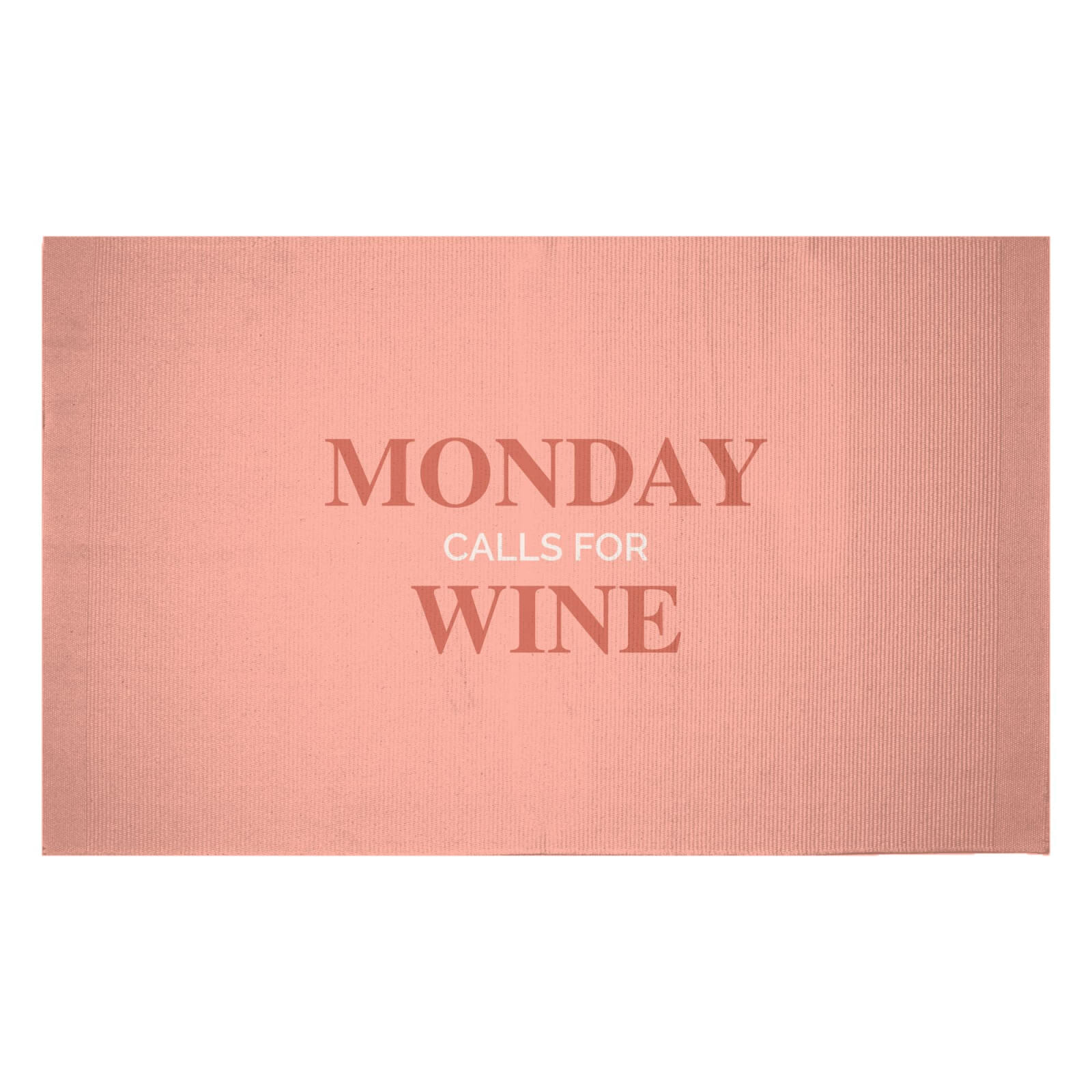 Monday Calls For Wine Woven Rug - Small