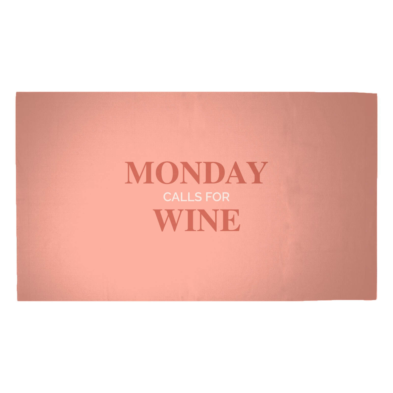 Monday Calls For Wine Woven Rug - Medium