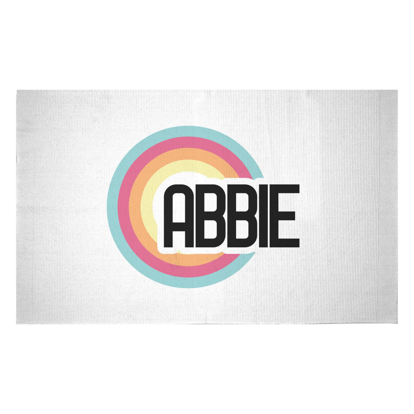 Abbie Rainbow Woven Rug - Small