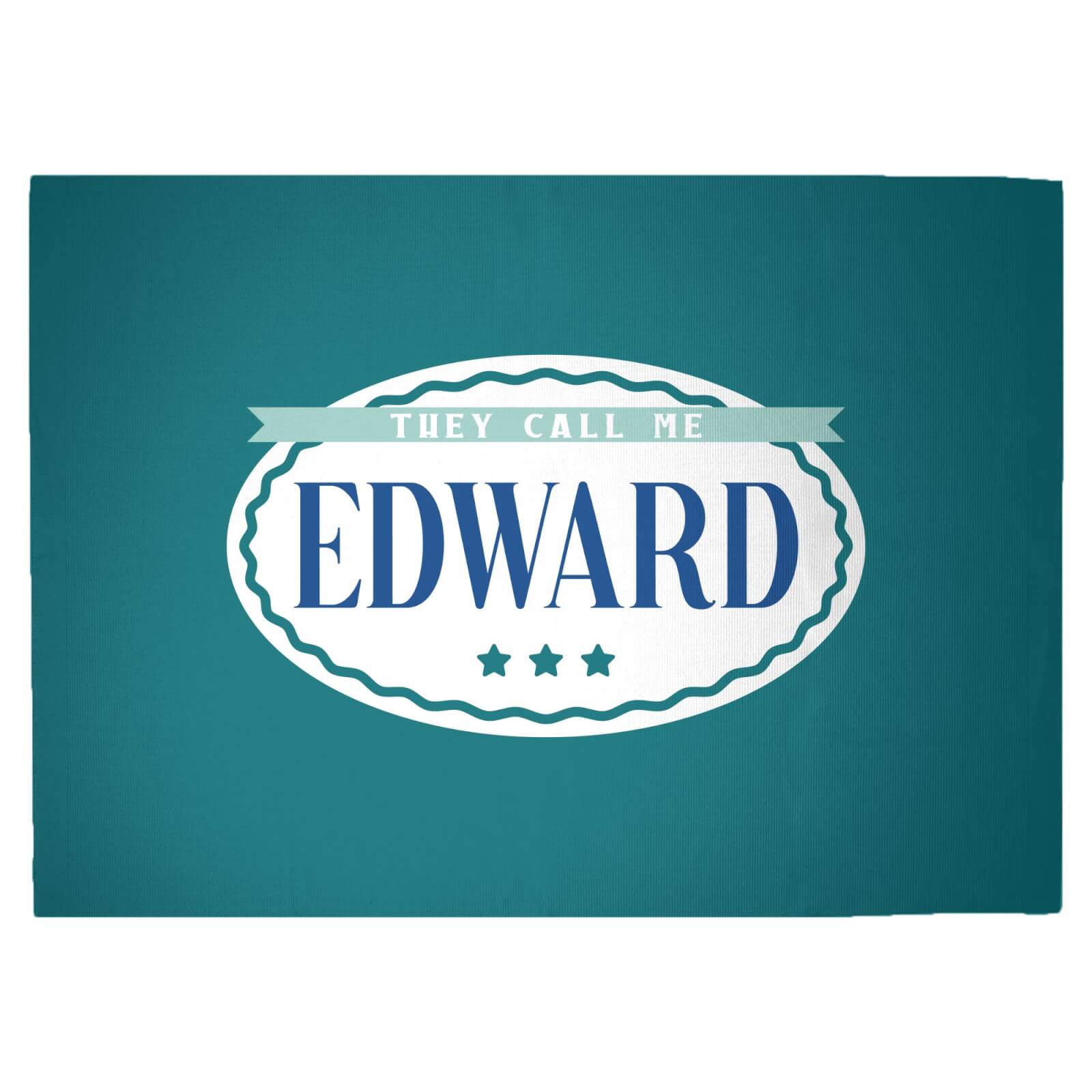 They Call Me Edward Woven Rug - Large