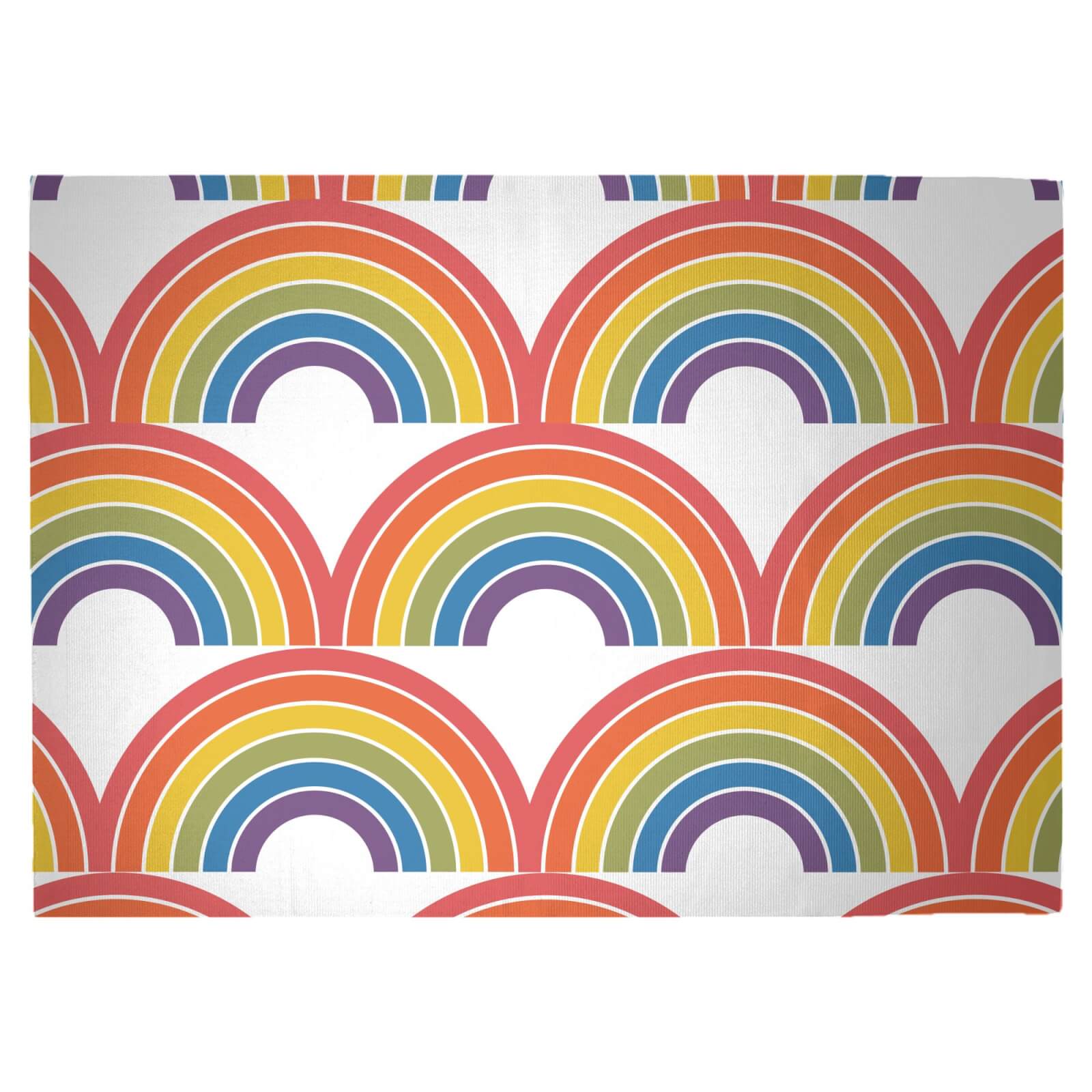 Rainbows Woven Rug - Large