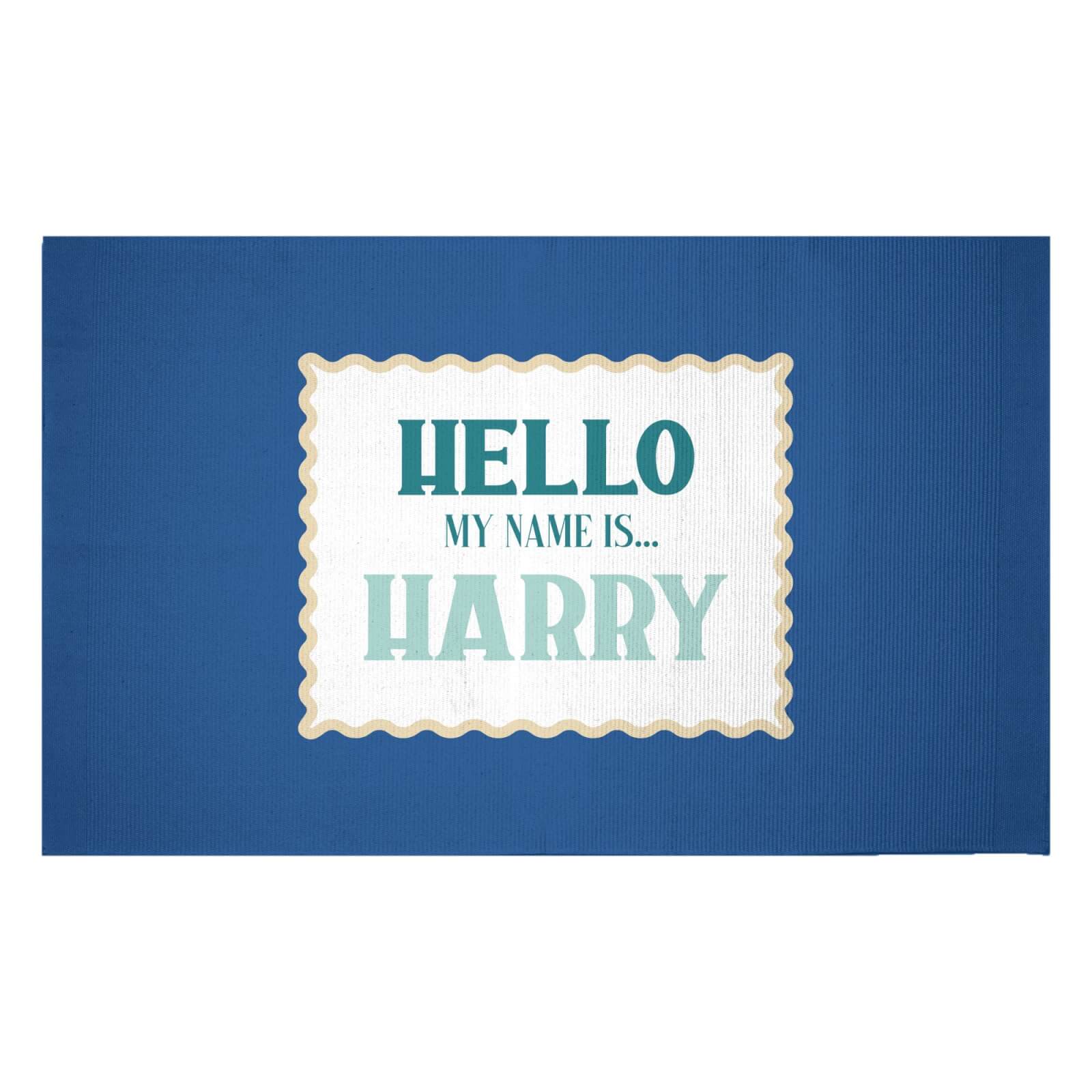 Hello, My Name Is Harry Woven Rug - Small