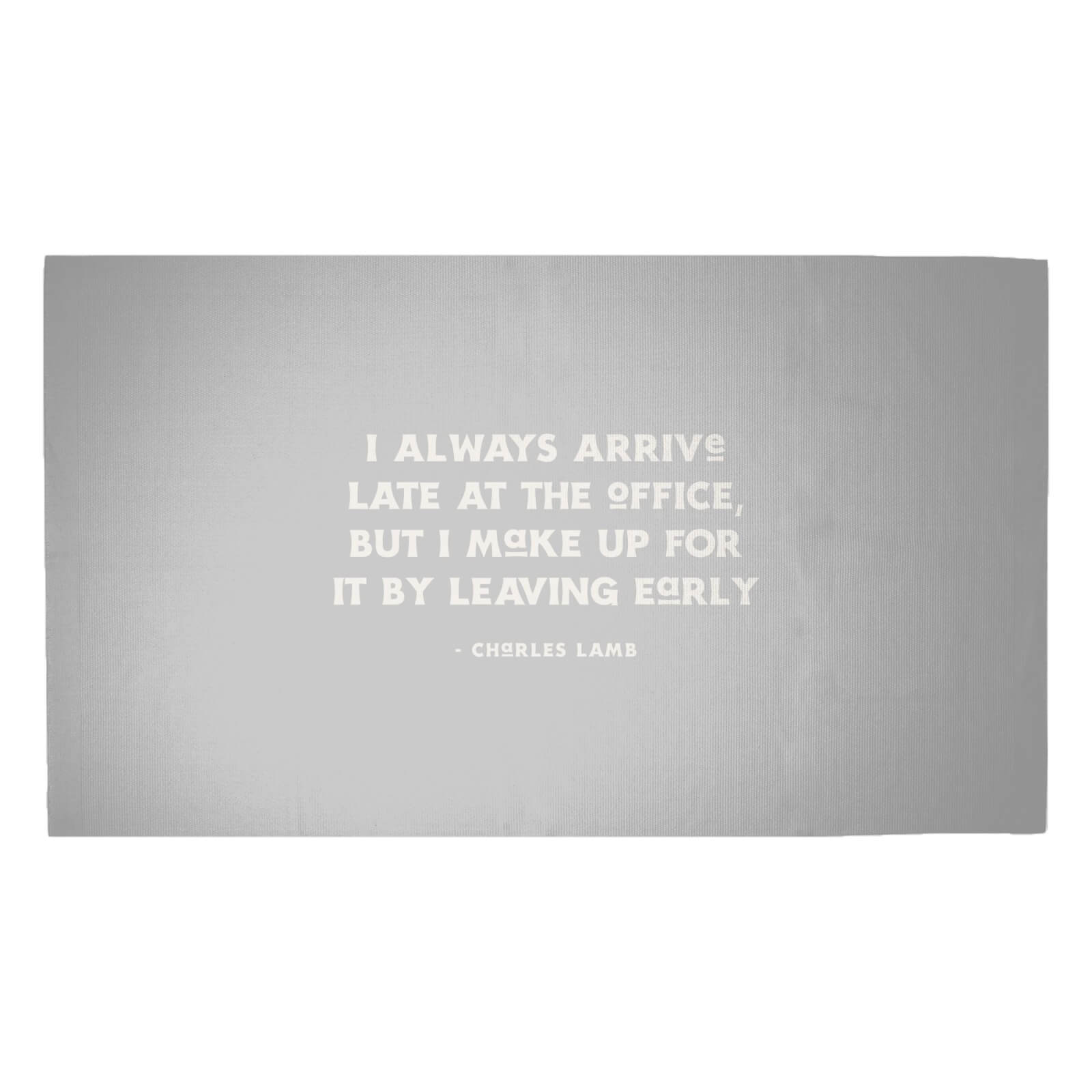I Always Arrive Late At The Office Woven Rug - Medium