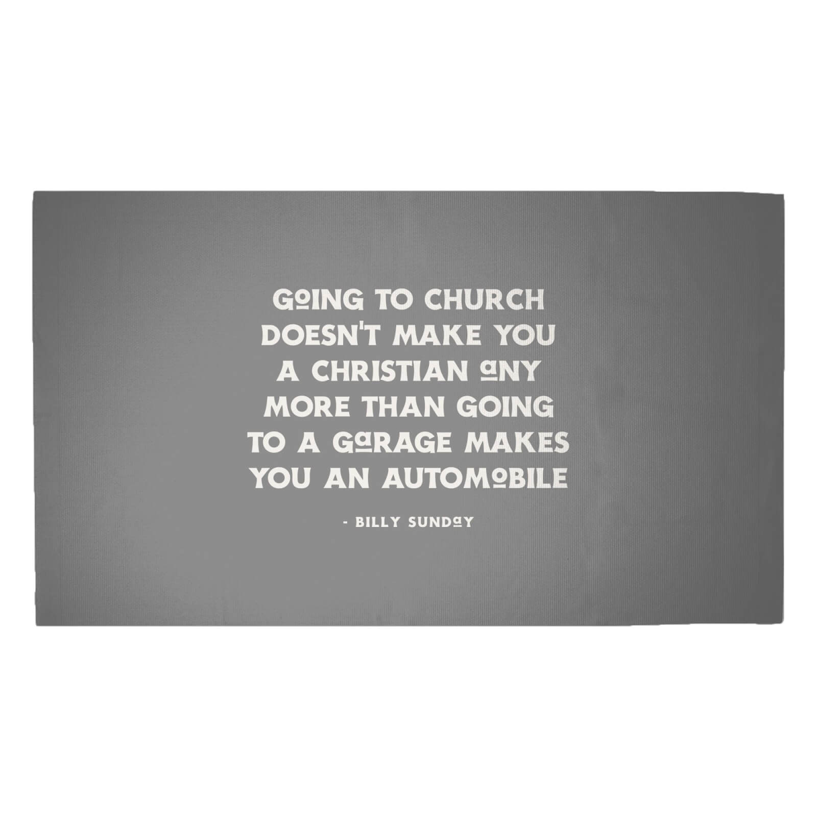 Going To Church Woven Rug - Medium