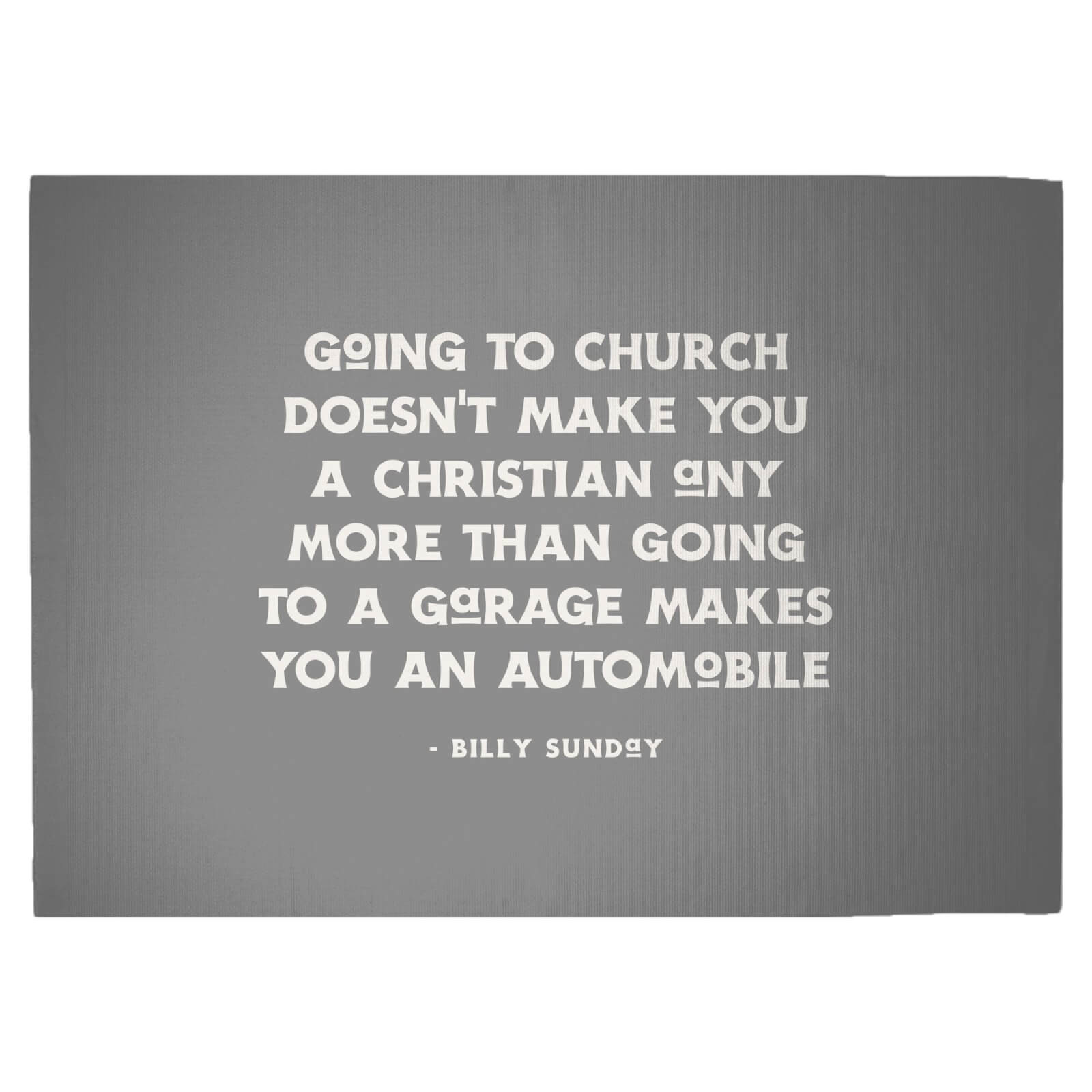 Going To Church Woven Rug - Large