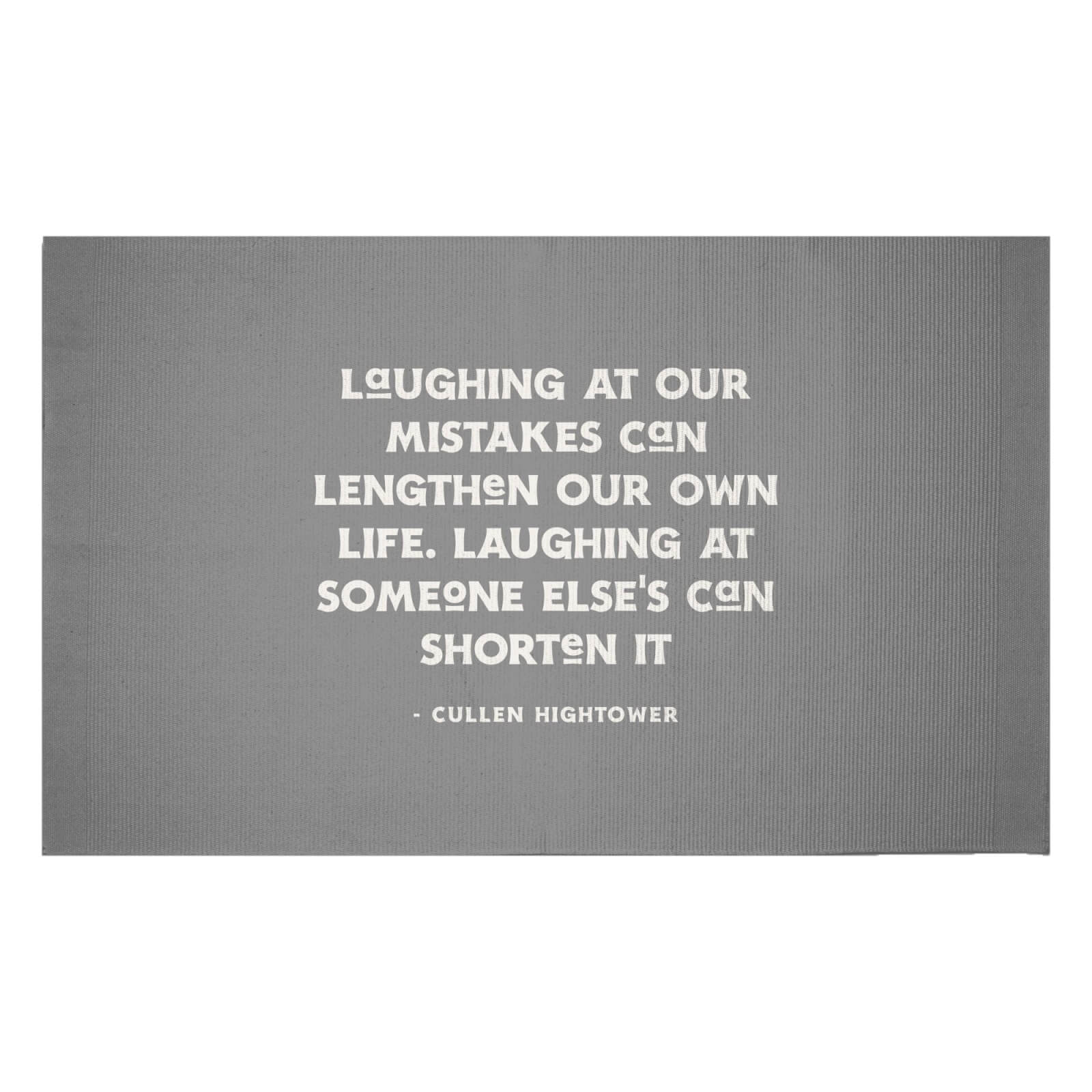 Laughing At Our Own Mistakes Woven Rug - Small