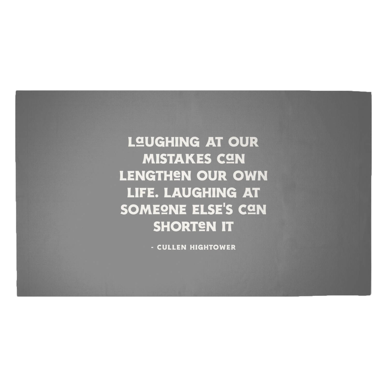 Laughing At Our Own Mistakes Woven Rug - Medium