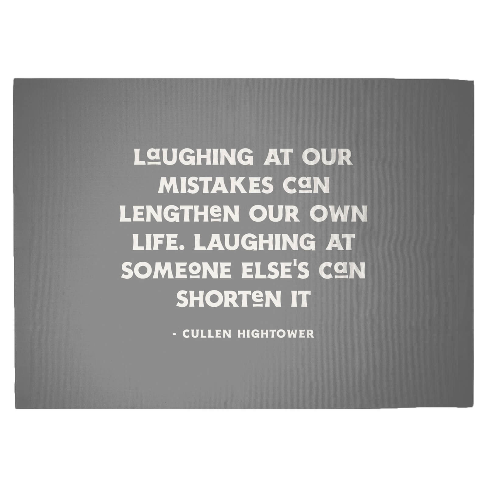 Laughing At Our Own Mistakes Woven Rug - Large