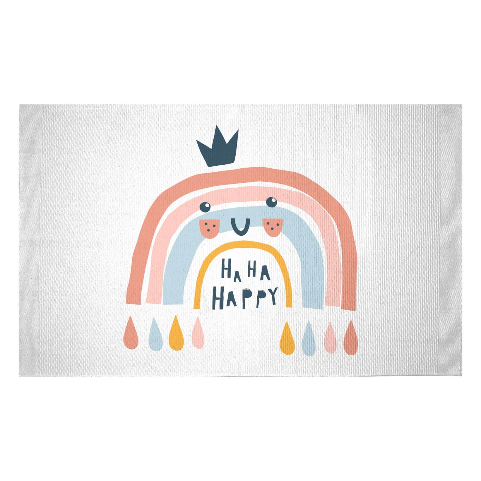 Ha Ha Happy Woven Rug - Small