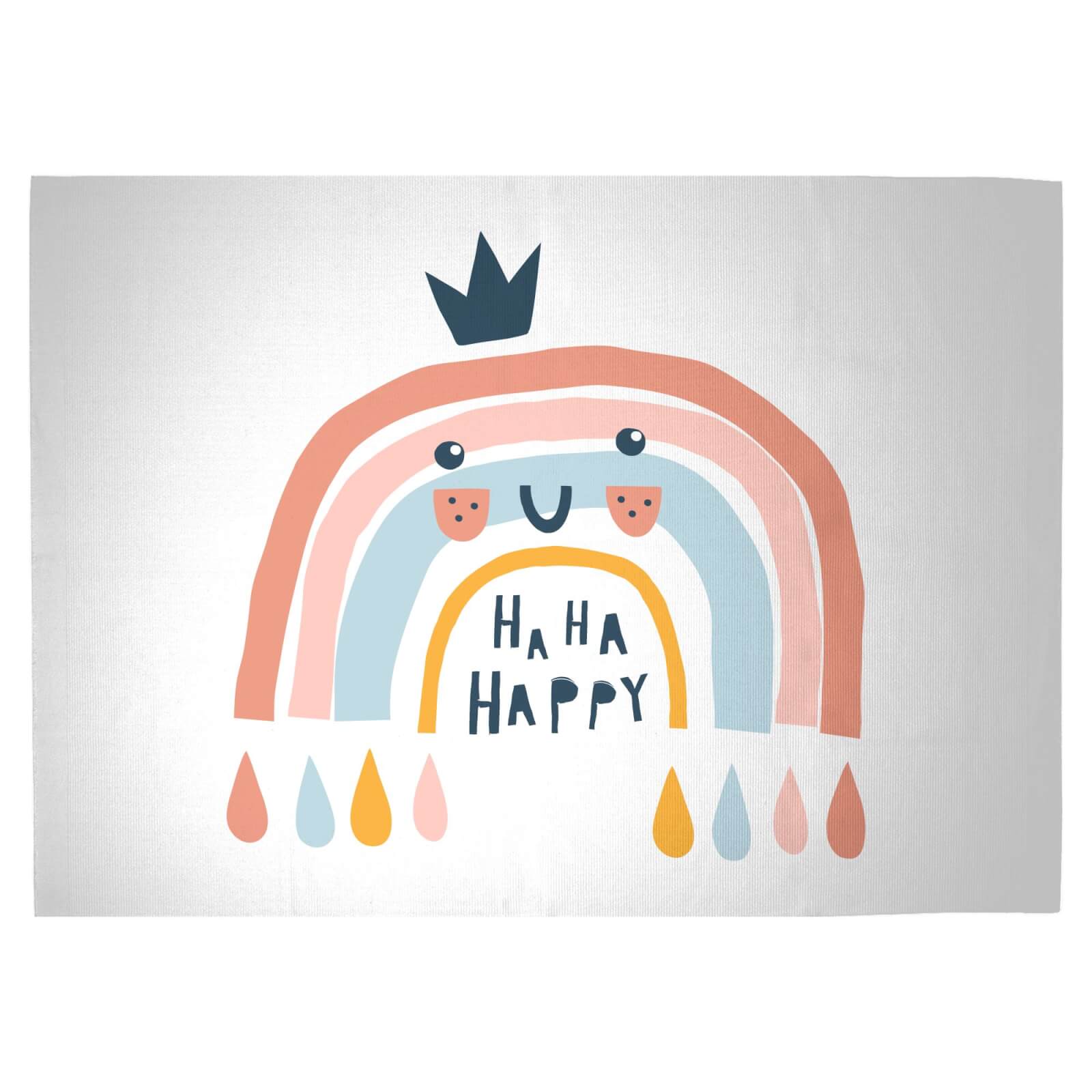 Ha Ha Happy Woven Rug - Large