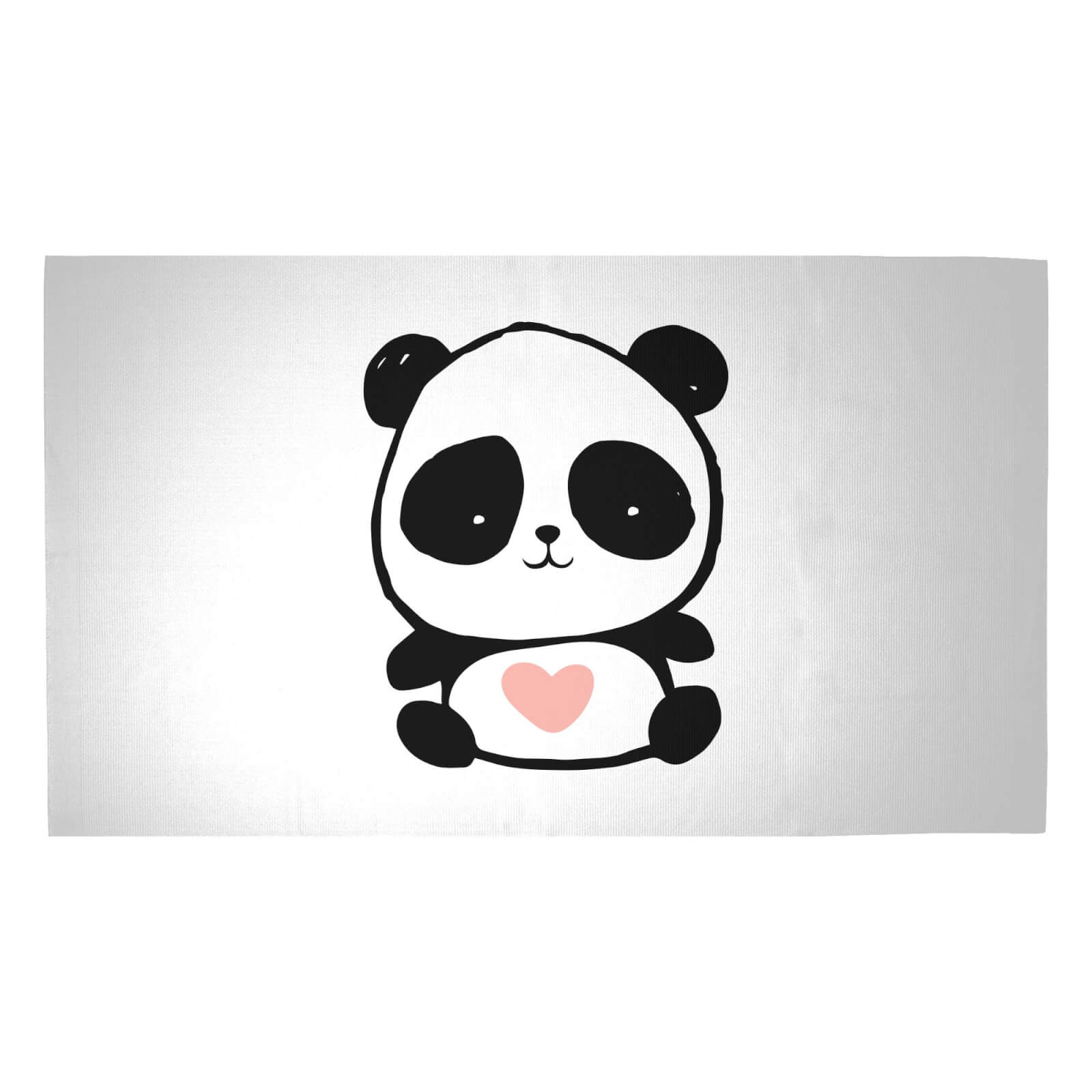 Baby Panda Woven Rug - Medium