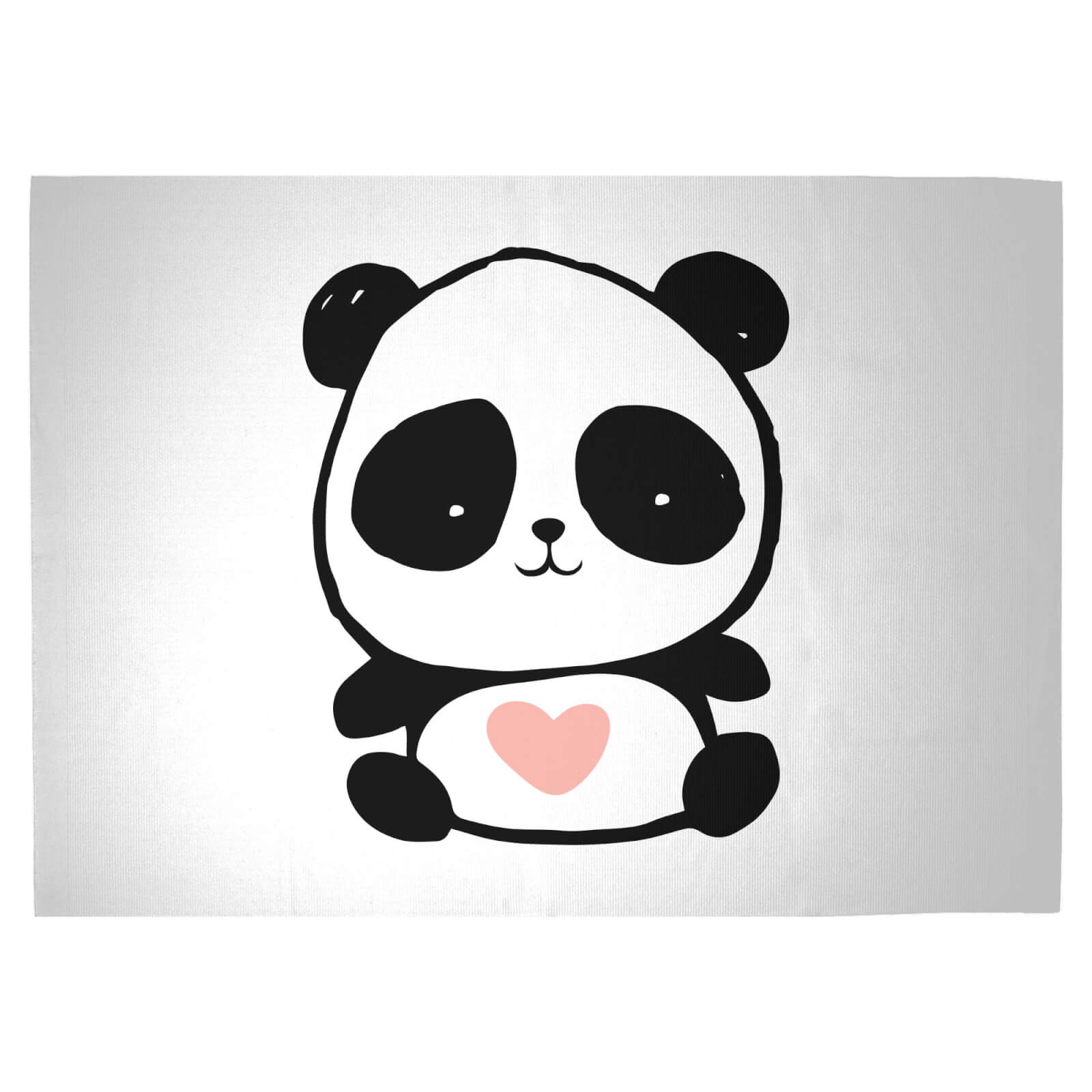 Baby Panda Woven Rug - Large