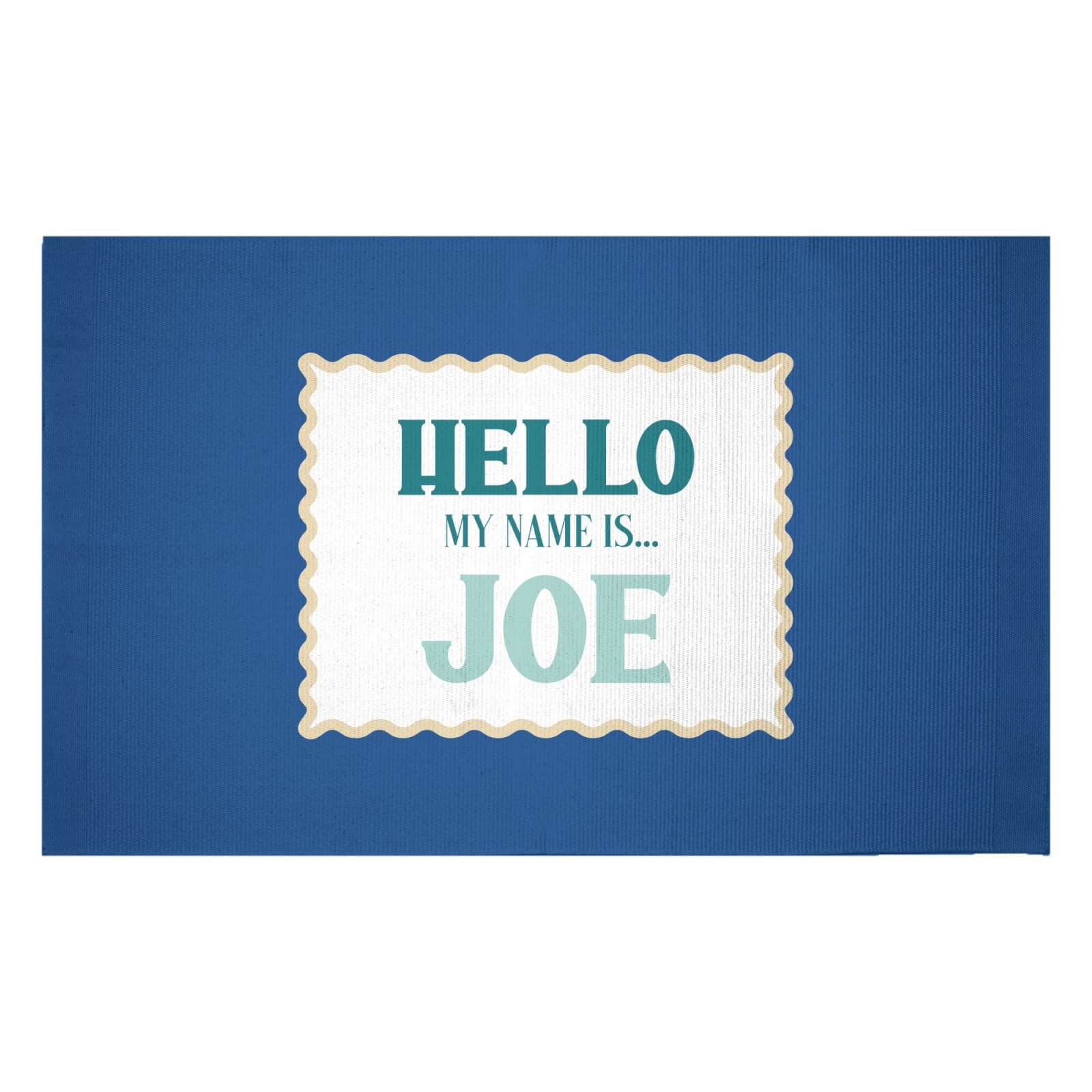 Hello, My Name Is Joe Woven Rug - Small