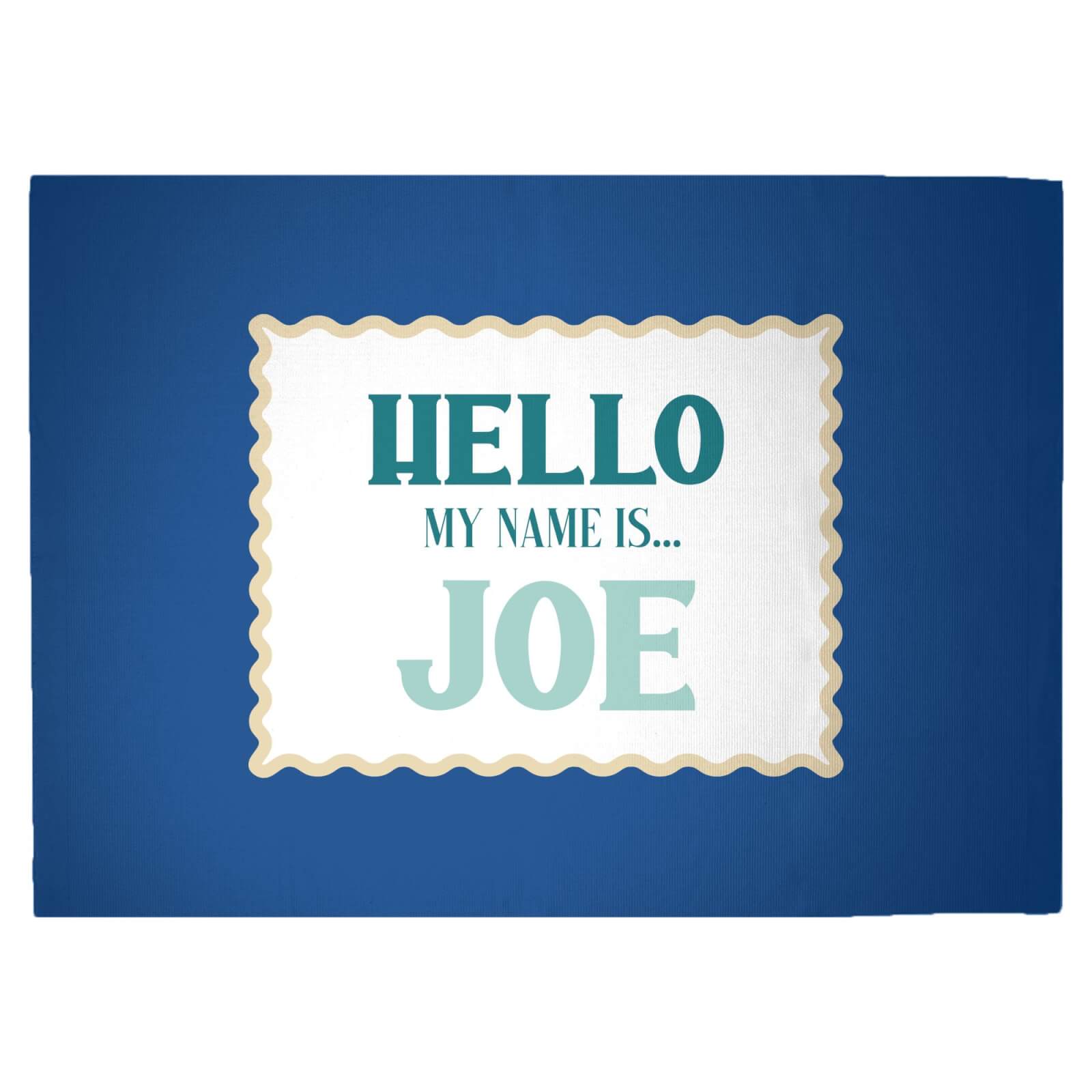 Hello, My Name Is Joe Woven Rug - Large